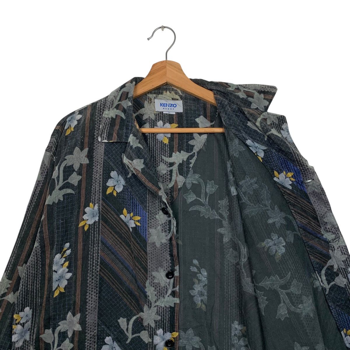 Kenzo KENZO HOMME Motif Flower Shirt Casual Jacket #1571-C70 Size US M / EU 48-50 / 2 - 10 Thumbnail
