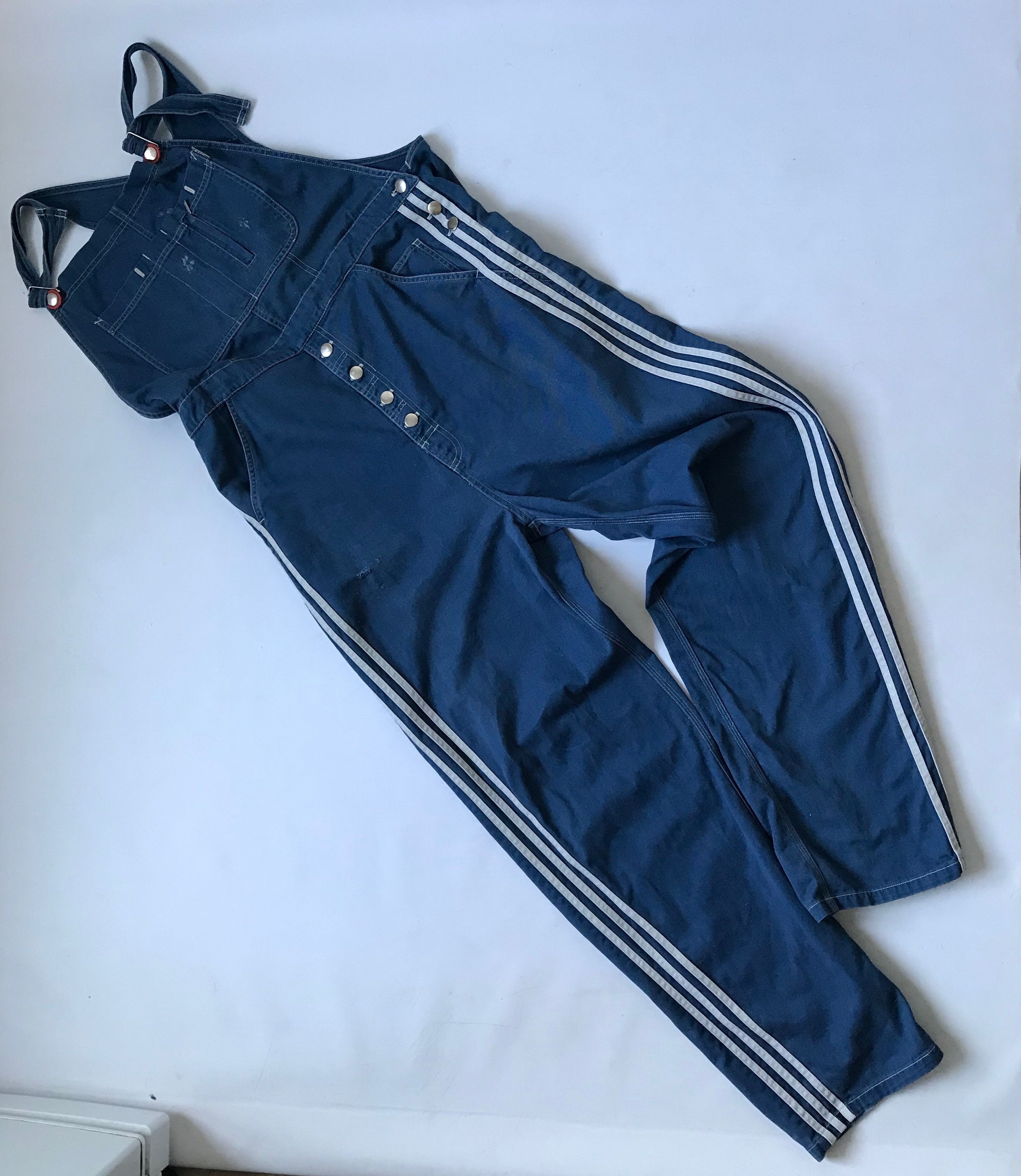 Adidas RARE Vintage Adidas Overall Denim Trefoil Size US 32 / EU 48 - 10 Thumbnail