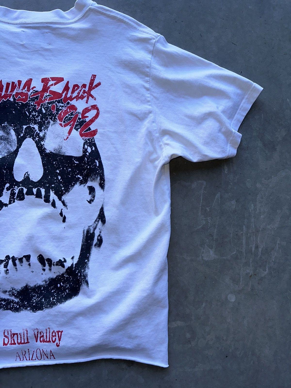 Band Tees × Vintage M+RC Noir Spring Break ‘92 Skull Valley Arizona White/Ivory Size US L / EU 52-54 / 3 - 3 Thumbnail