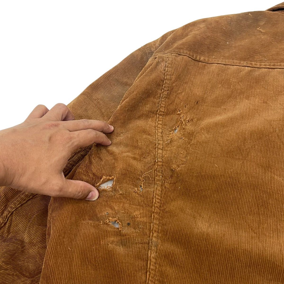 Wrangler Vintage Distressed Wrangler Corduroy Trucker Jacket Size US M / EU 48-50 / 2 - 14 Thumbnail