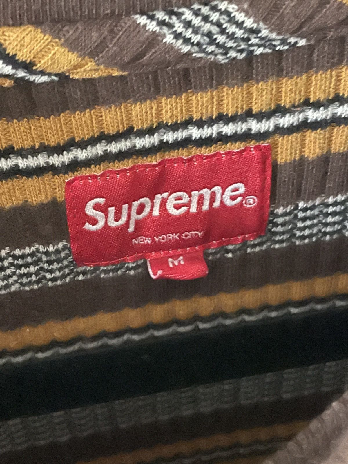 Supreme Supreme Raised Stripe Long Sleeve T-Shirt Size US M / EU 48-50 / 2 - 3 Thumbnail