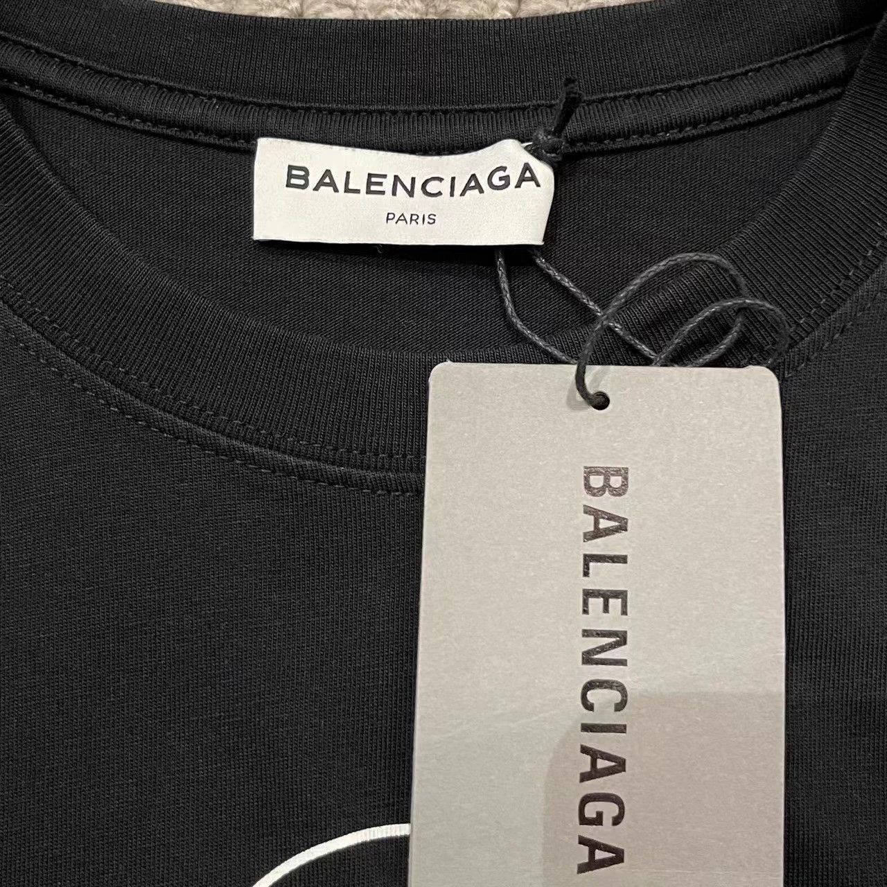 Balenciaga Balenciaga Black Double Blogo Short sleeved T-shirt Size US M / EU 48-50 / 2 - 3 Thumbnail