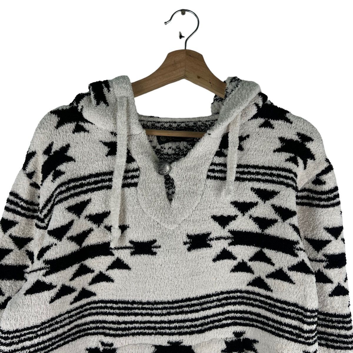 Japanese Brand 🔥VINTAGE FLEECE HOODIE JACKET GASS RICHS NAVAJO AZTEC Size US M / EU 48-50 / 2 - 2 Thumbnail