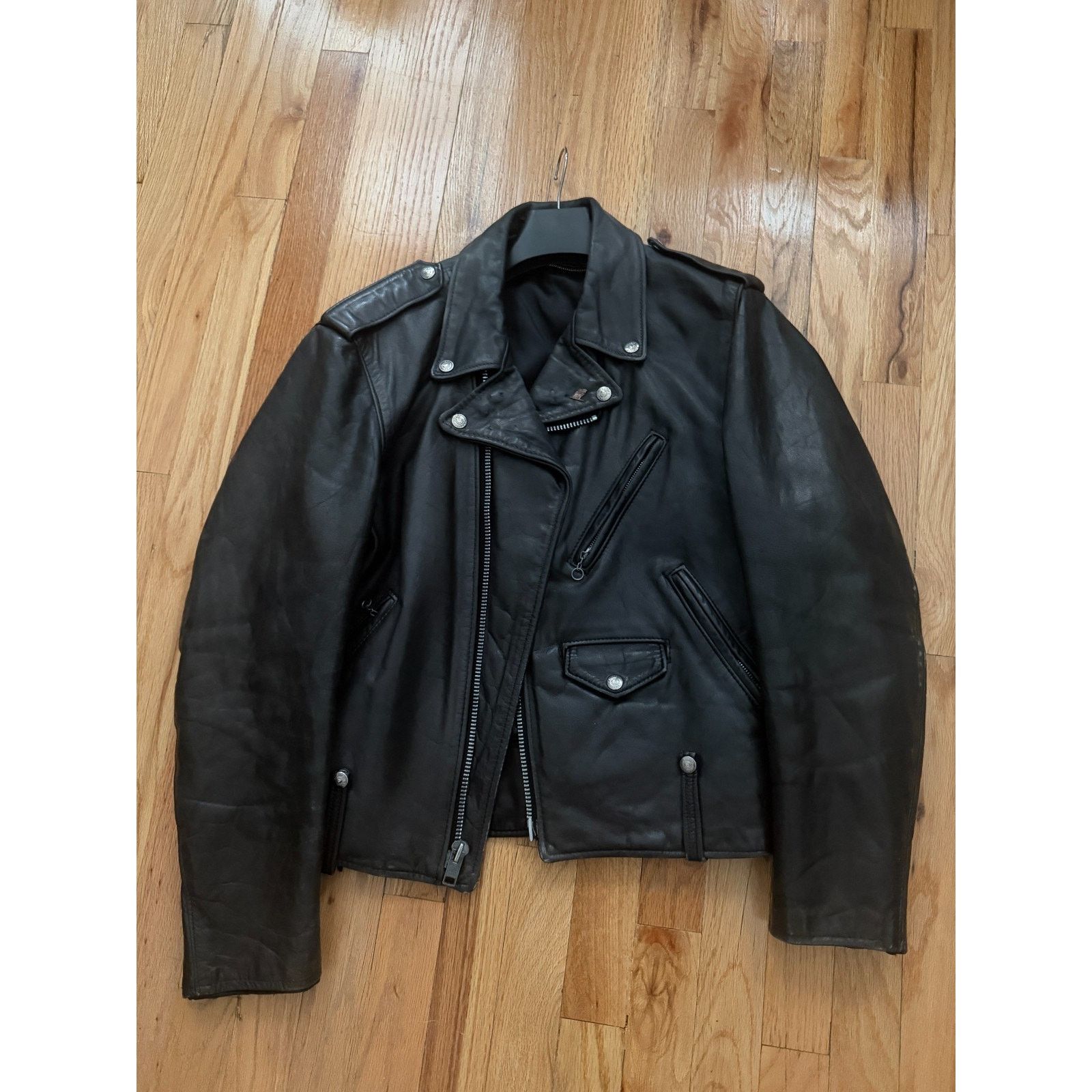 Schott Schott Perfecto Jacket Vintage 80s 125 double rider leather Size US S / EU 44-46 / 1 - 1 Thumbnail