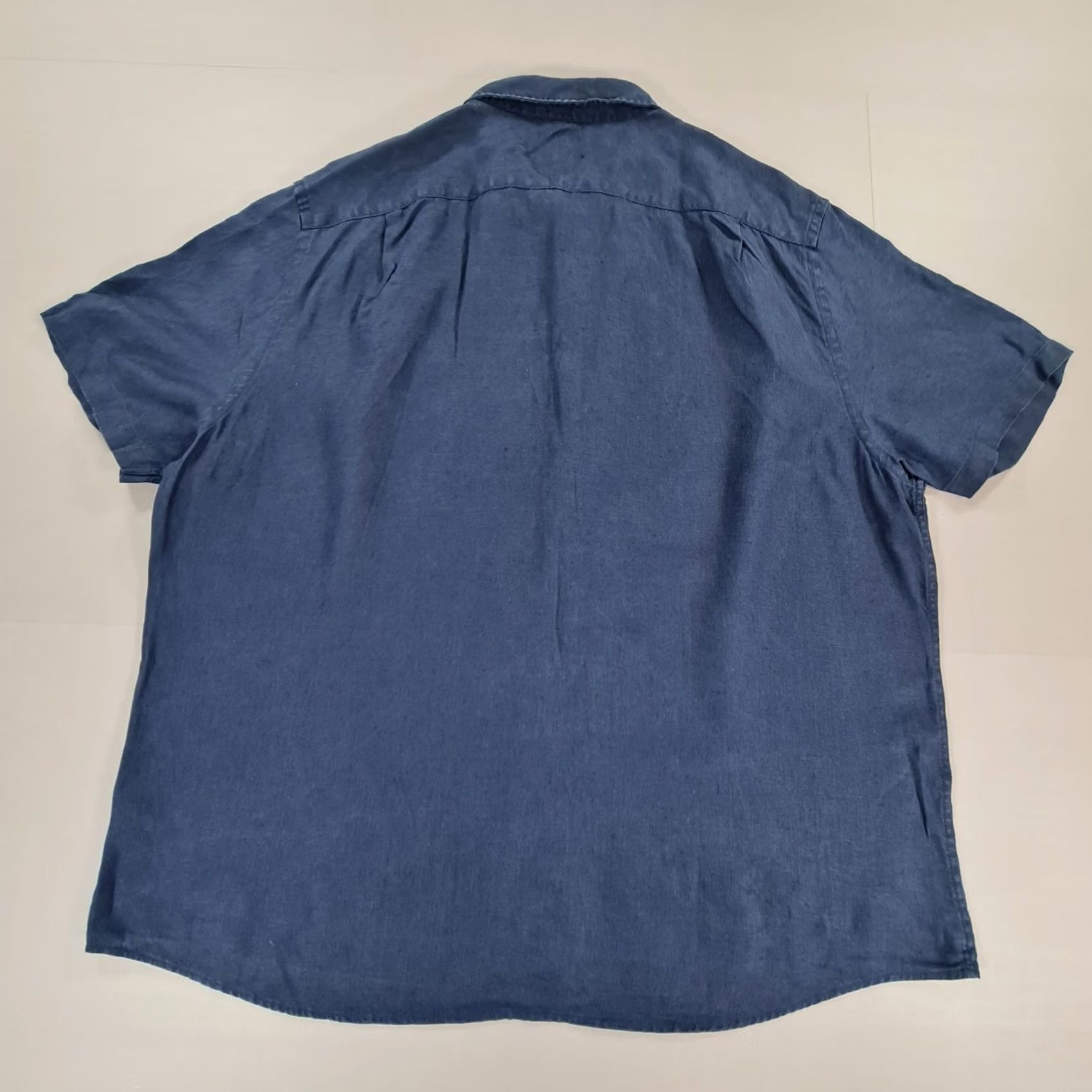 Charles Tyrwhitt Charles Tyrwhitt Mens Shirt Navy Blue 3XL Classic Fit Linen Button-Up Long Sleeve Collared нос Size US XXL / EU 58 / 5 - 5 Thumbnail