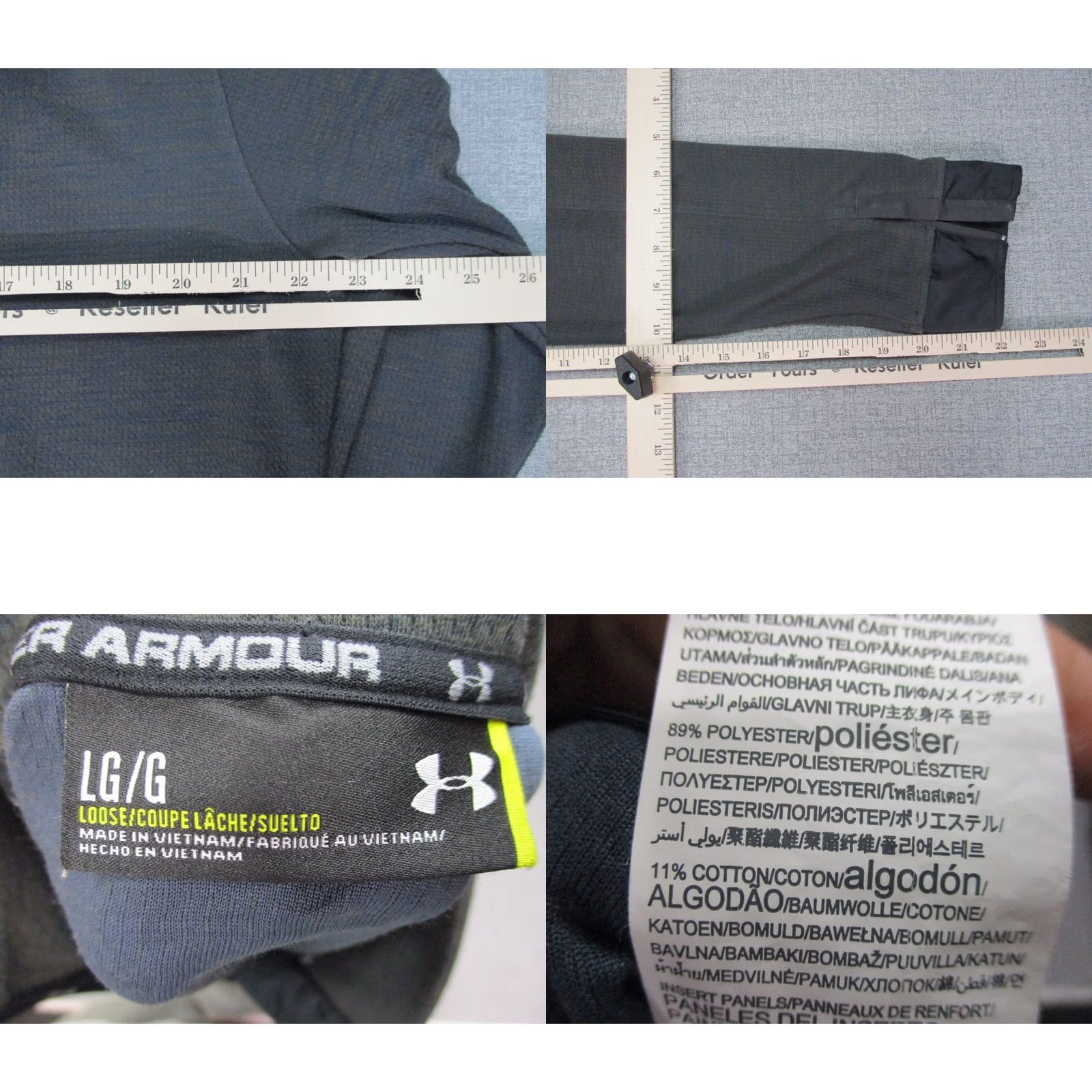 Under Armour Under Armour Sweatshirt Men Large Black Fleece Pullover Outdoor Hiking-Weight All Seasons Long Sleeve Casual Mens Size US L / EU 52-54 / 3 - 8 Thumbnail
