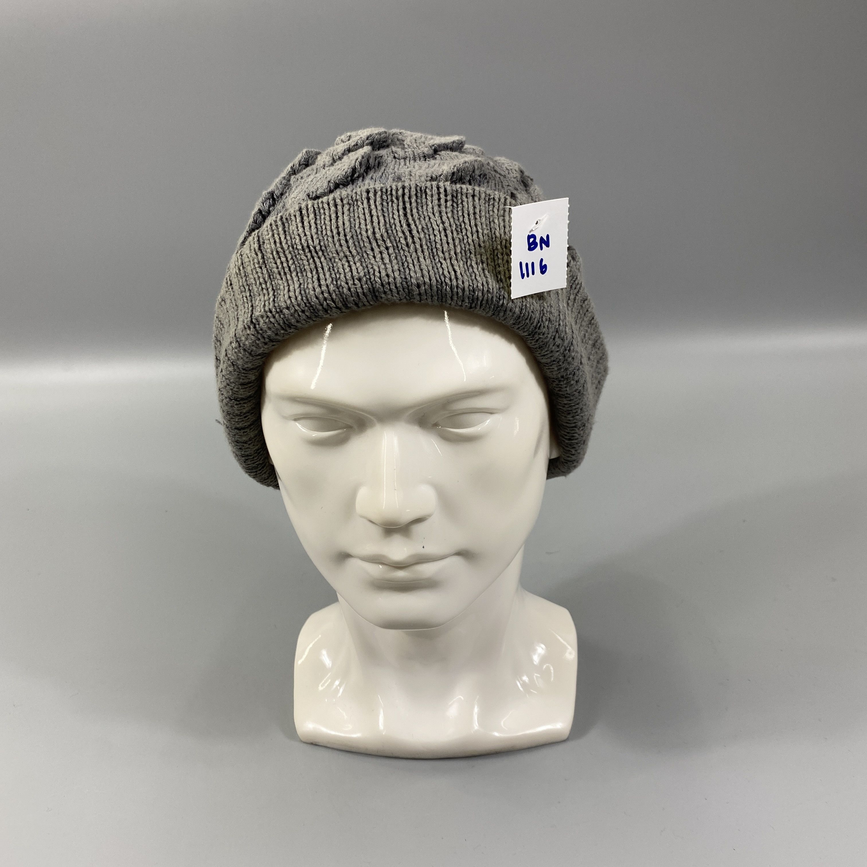 Japanese Brand Crochet Cable Beanie Hat -BN1116 Size ONE SIZE - 1 Thumbnail
