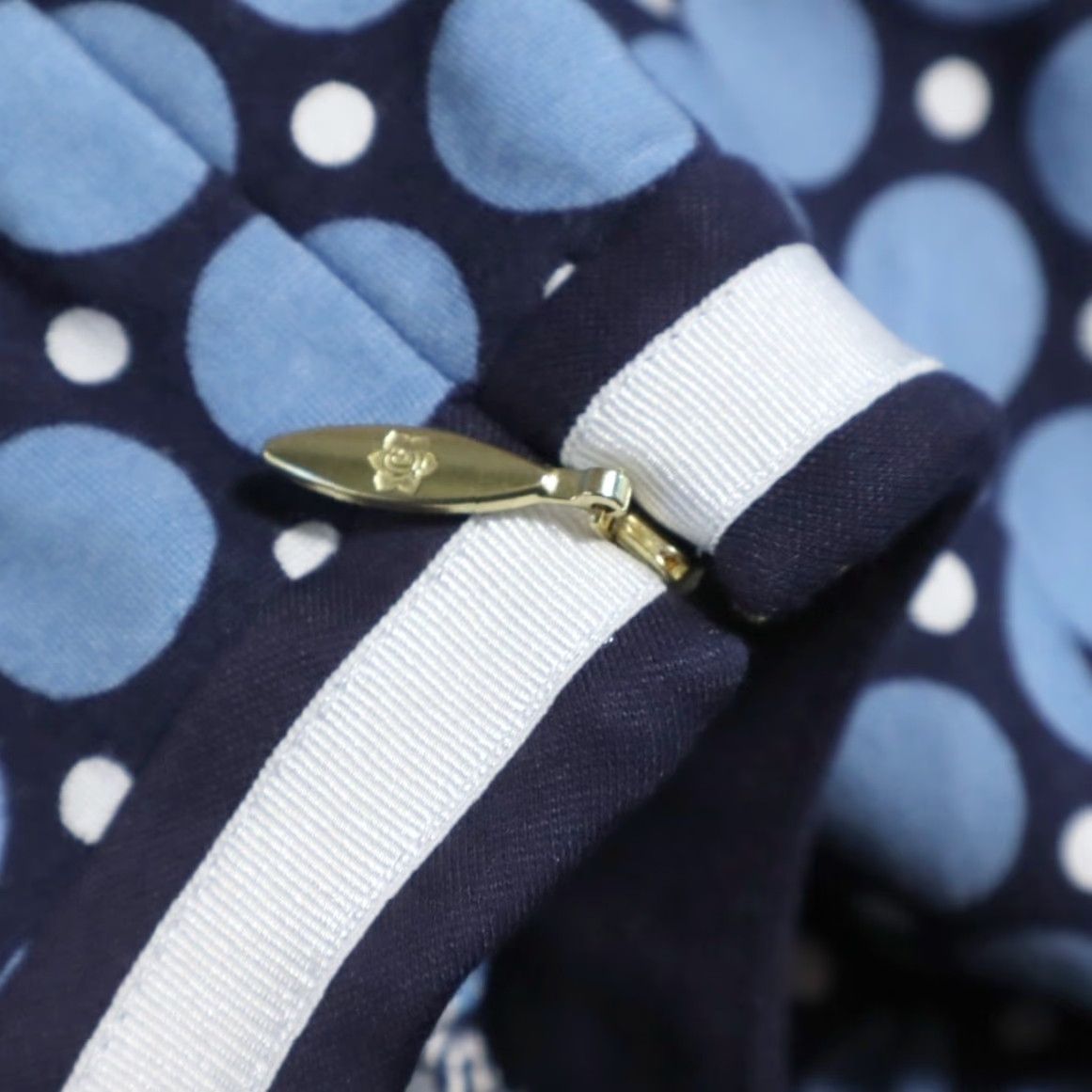 Vintage Draper James Persley Ponte Dotted 3/4 Sleeve Dress Blue Women's L - Shirt Dress Size L / US 10 / IT 46 - 7 Thumbnail
