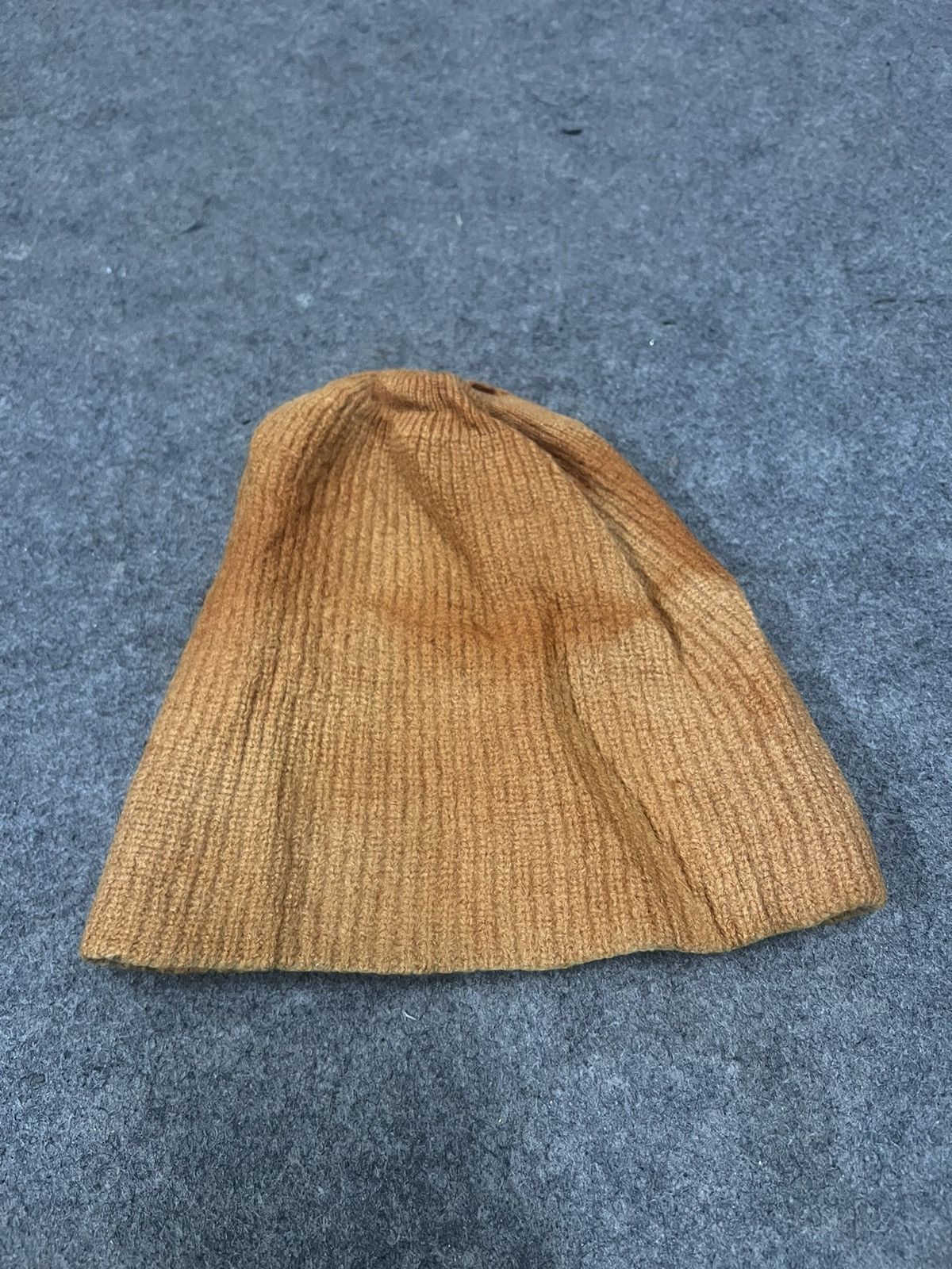 image of Vintage Thrashed Beanie Hat Grunge in Orange, Men's
