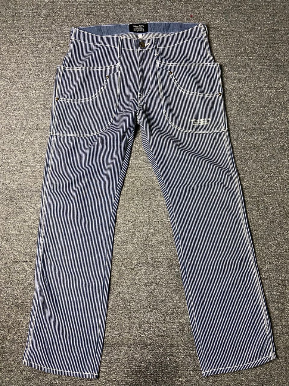 Japanese Brand 🔥 UNION MADE Hickory Stripes Pants 🔥 (136) Size US 33 - 1 Thumbnail
