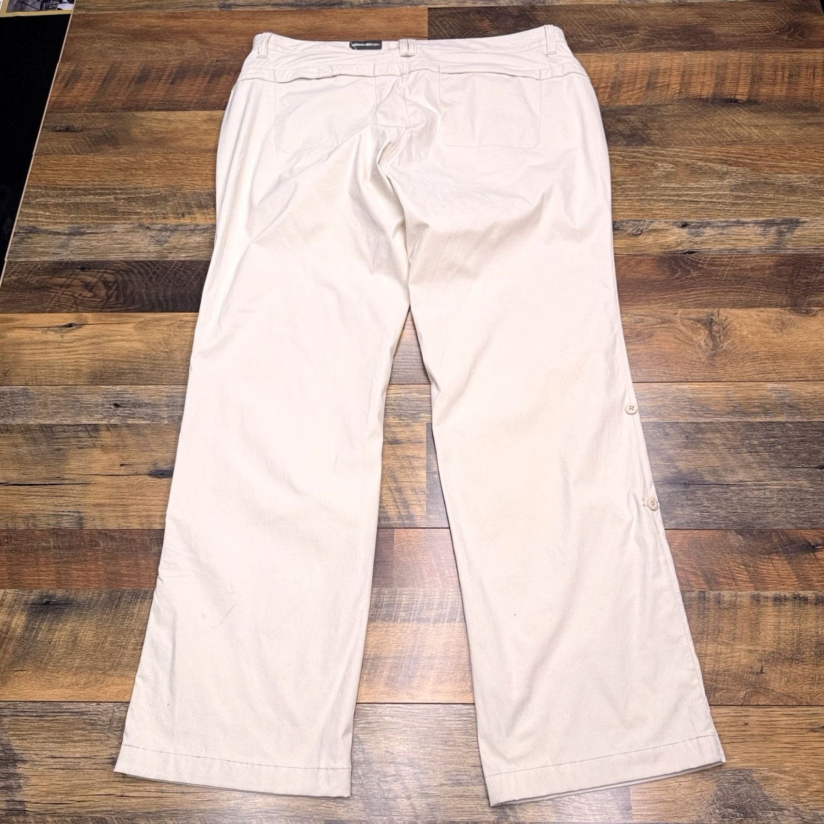 Eddie Bauer Eddie Bauer Travex Pants Womens 16 Tan Mid Rise Stretch New Casual Straight Cargo Hiking Fall Spring Summer Winter Men/Women? Size 38" / US 16 / IT 52 - 3 Thumbnail