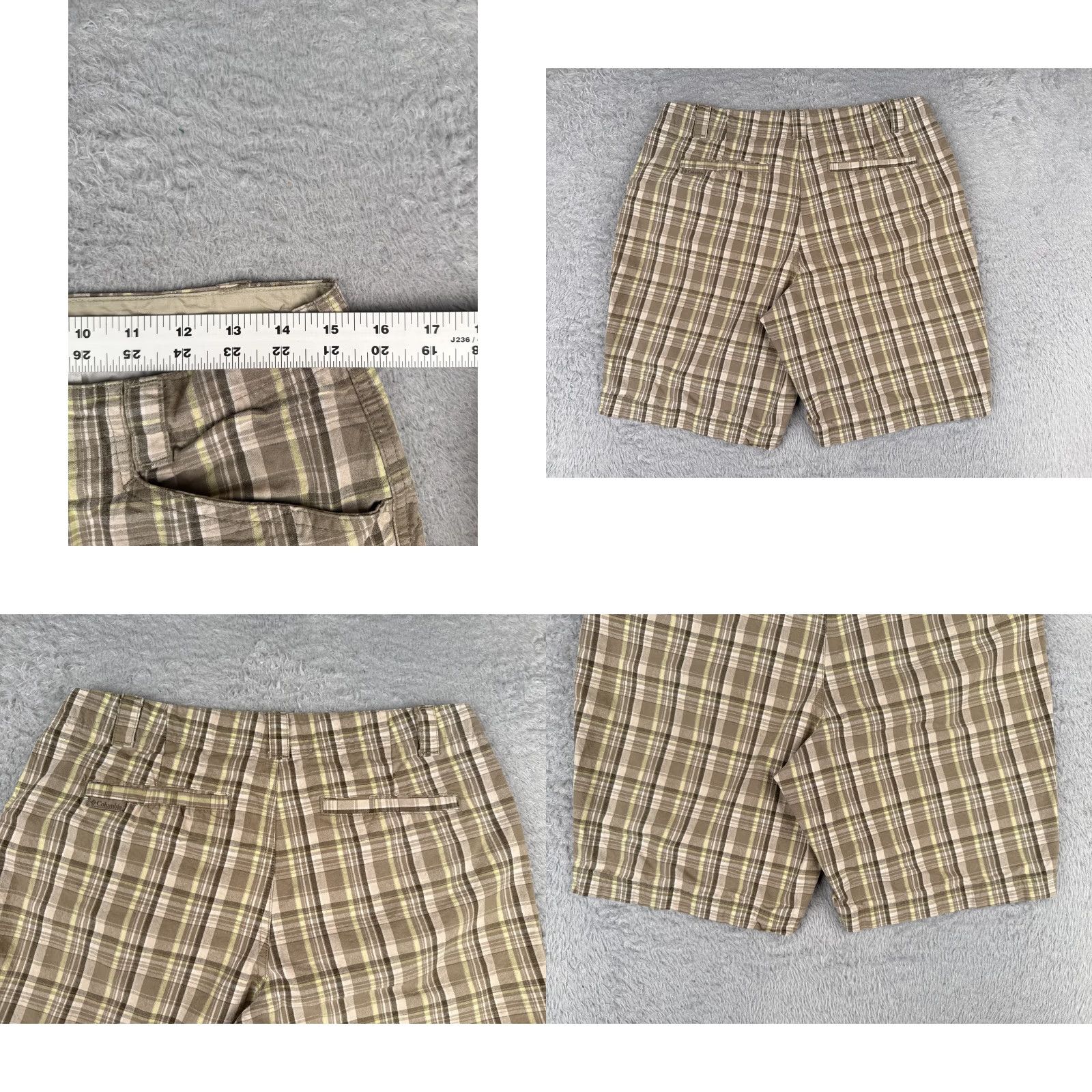 Vintage VINTAGE Columbia Shorts Womens 8 Beige Plaid Cargo 100% Cotton Hiking Casual 9" Beige Womens 8" Cargo Shorts Columbia Men? Size 30" / US 8 / IT 44 - 9 Thumbnail