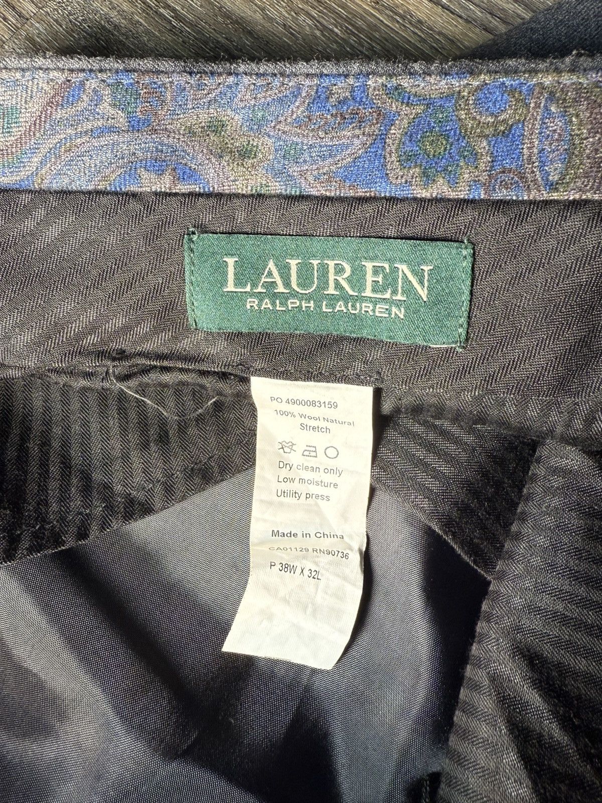 Polo Ralph Lauren Slim Fit Wool Twill Trouser Polo Ralph Lauren Size US 38 / EU 54 - 4 Thumbnail