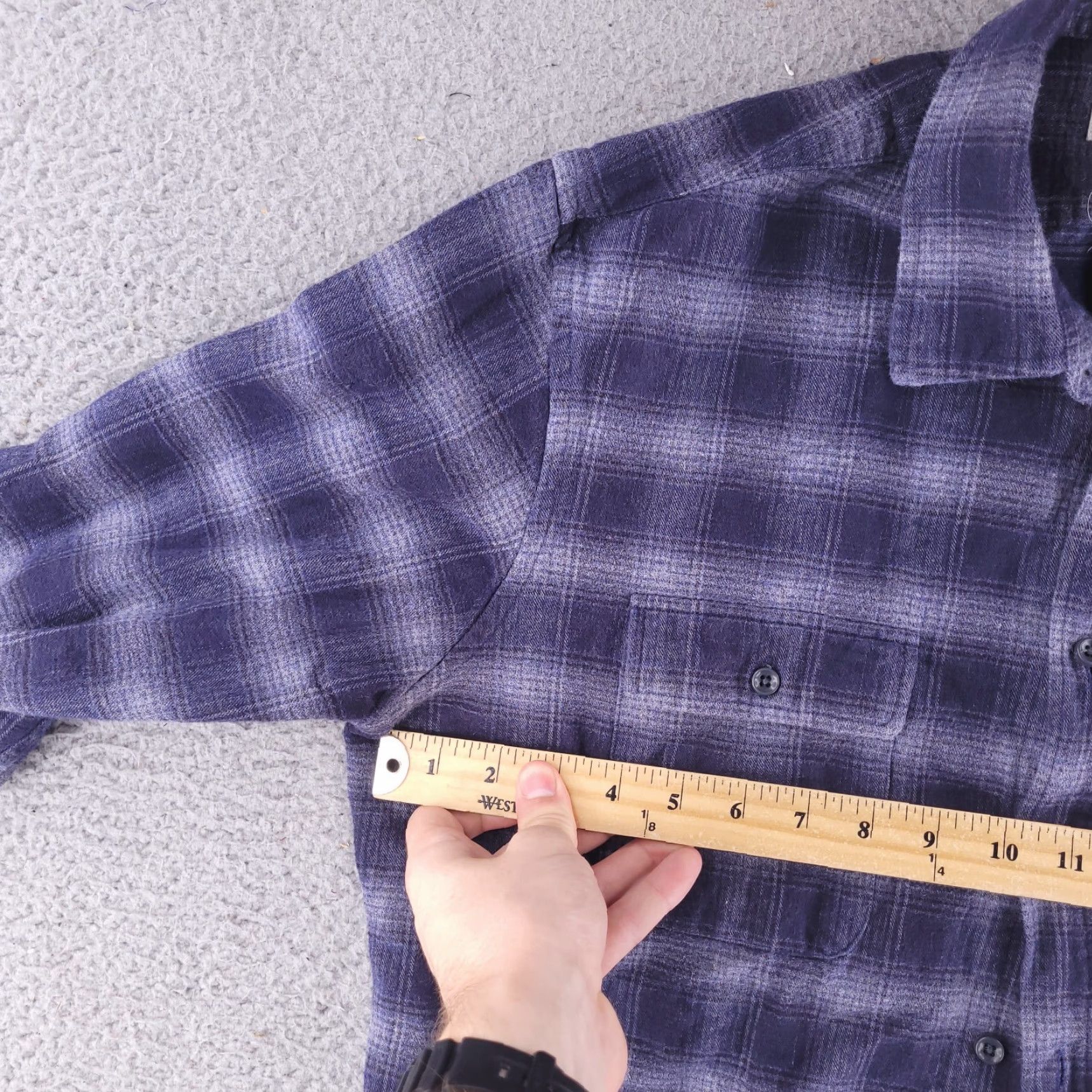 Taylor Stitch Taylor Stitch Shirt Mens M Flannel Long Sleeve Blue Plaid Button-Up Size US M / EU 48-50 / 2 - 3 Thumbnail