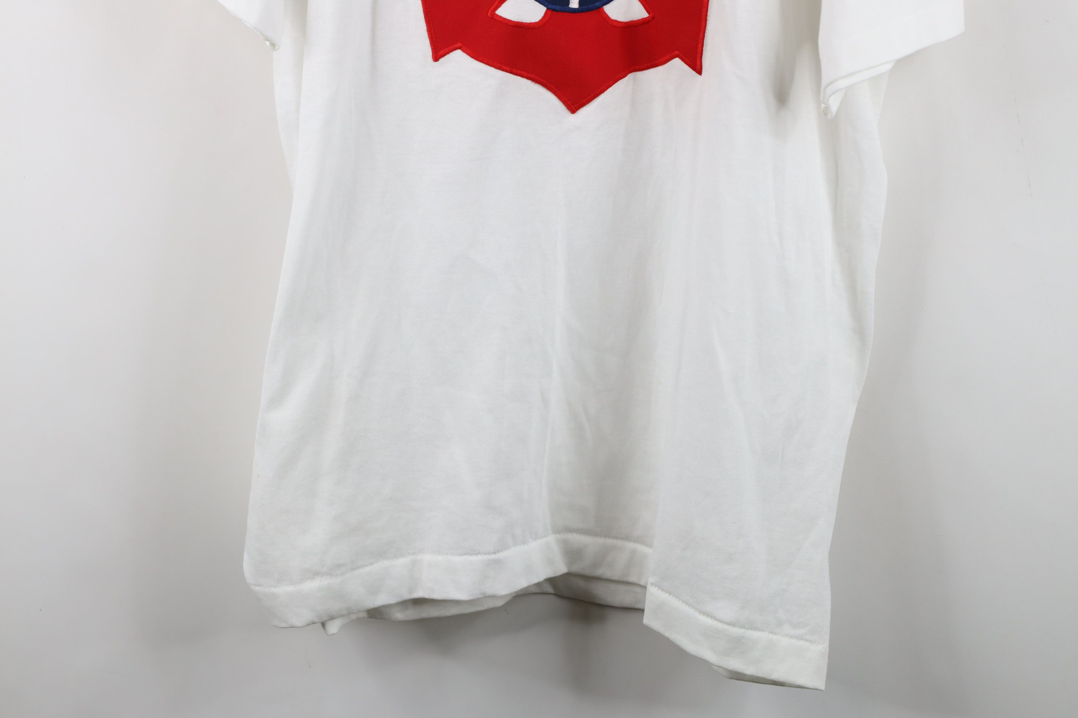 Vintage Vintage 90s Nautical Boat Anchor Collared T-Shirt White USA Size XL / US 12-14 / IT 48-50 - 3 Thumbnail
