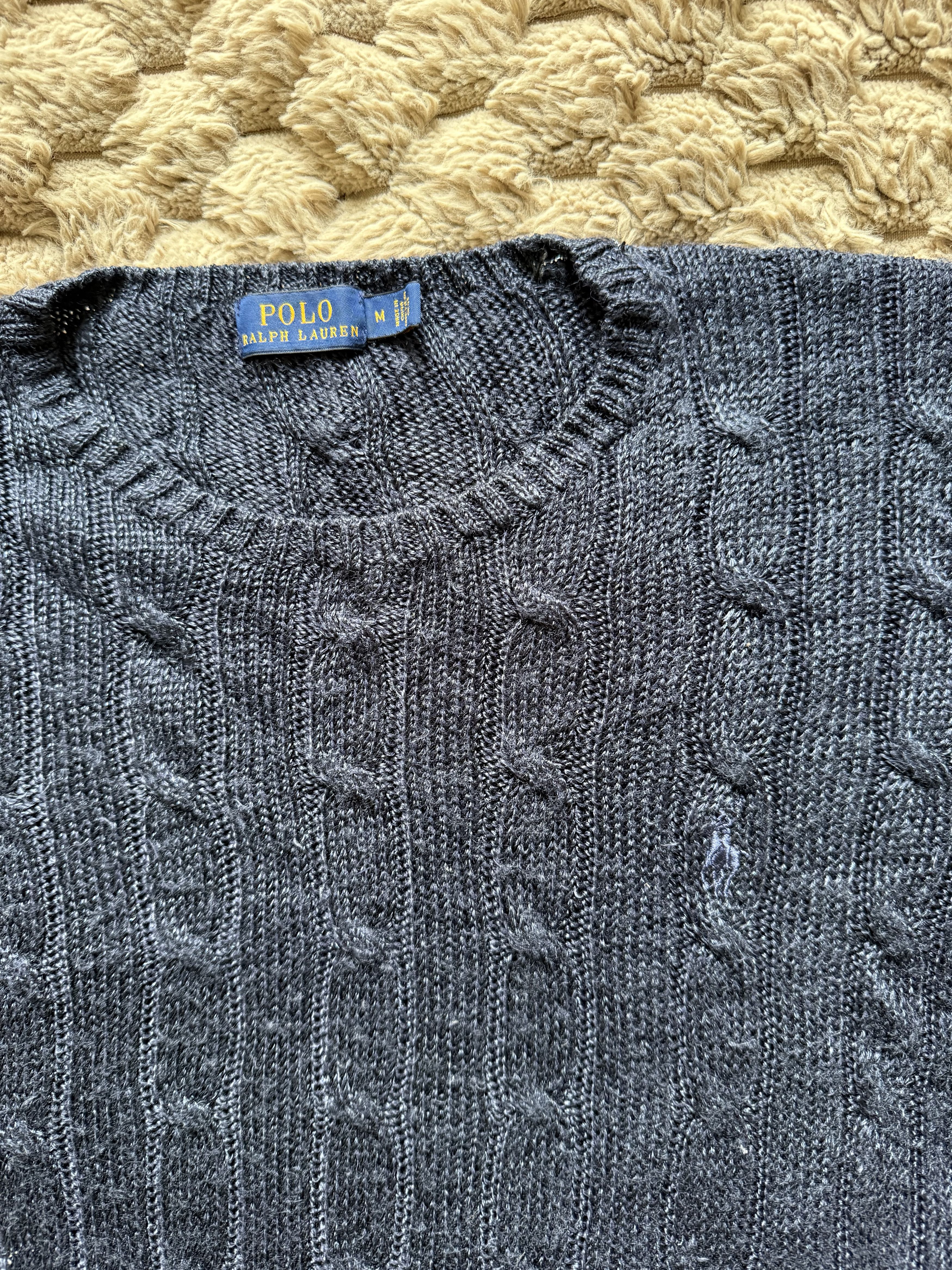 Polo Ralph Lauren Polo Ralph Lauren Navy Cable Knit Sweater Viscose M Size M / US 6-8 / IT 42-44 - 6 Thumbnail