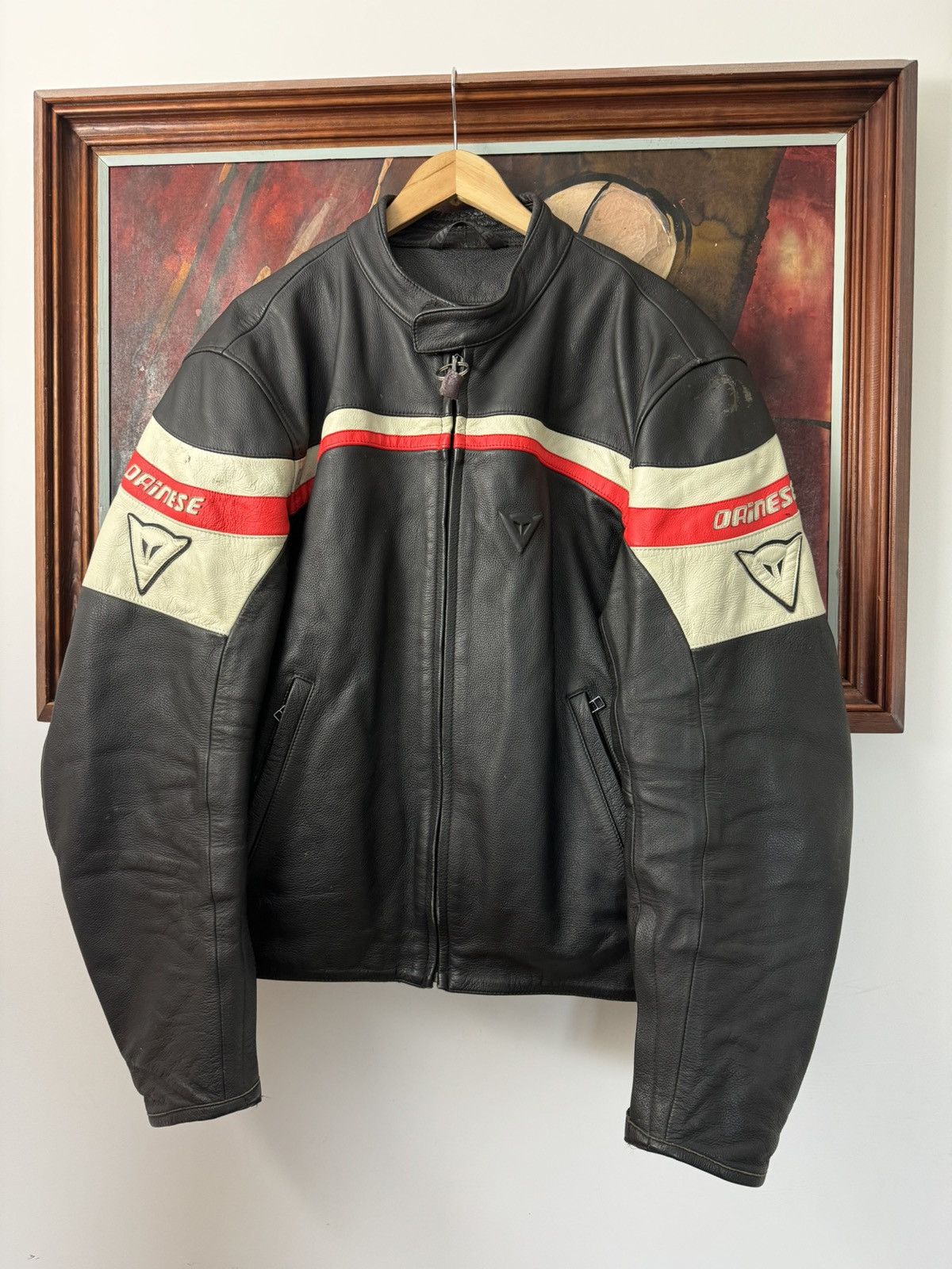 Vintage Dainese Jaket Vintage Dainese Leather Biker Moto Racing