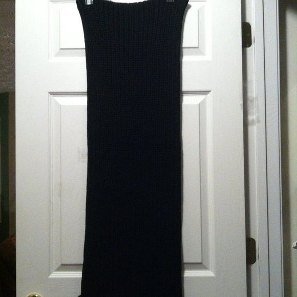 J.Crew J.CREW WOMEN'S NEW BLACK 100%ACRYLIC SCARF 13 1/4" X 81 3/4" Size ONE SIZE - 5 Thumbnail