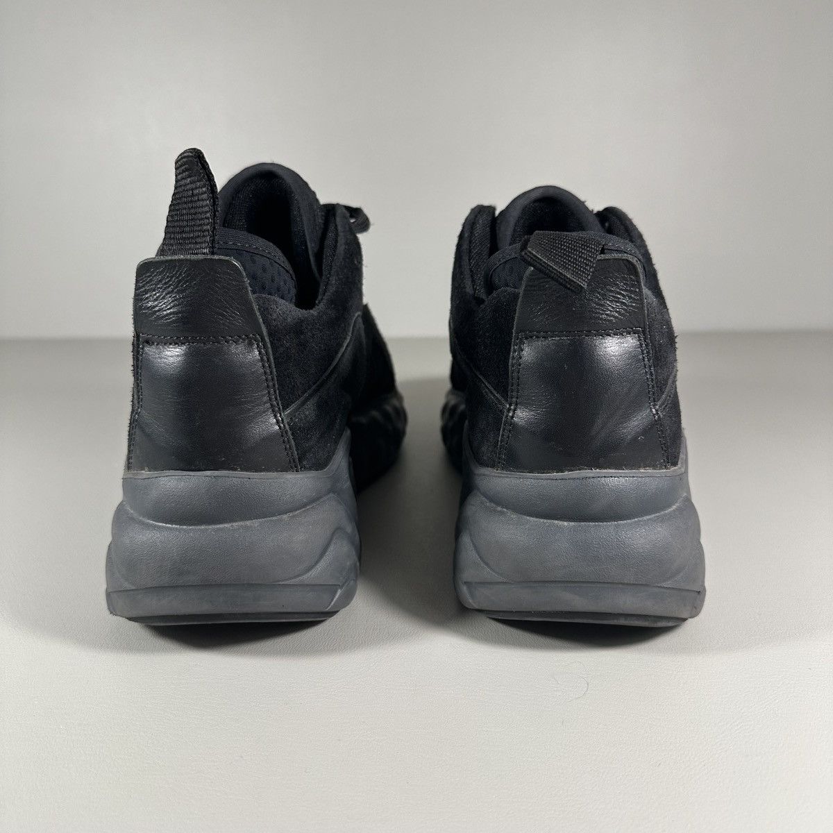 Acne Studios Acne Studios Rockaway Manhattan Chunky Black Suede Sneakers Size US 11 / IT 41 - 6 Thumbnail