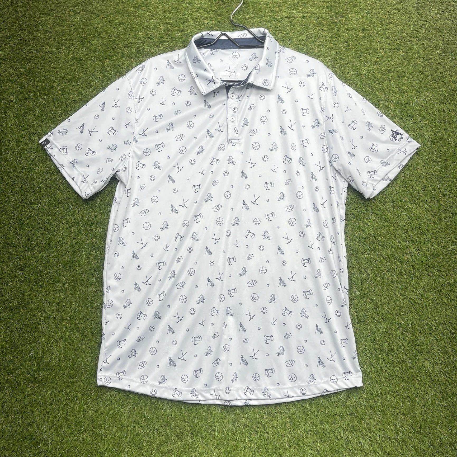 Vintage VINTAGE Swannies Polo Shirt Mens XL The Goat White Performance Golf Outdoor Tech AOP Size US XL / EU 56 / 4 - 2 Thumbnail