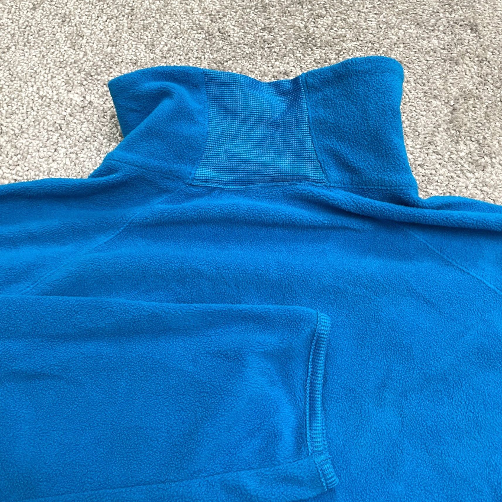 Vintage Columbia Jacket Womens Large Blue 1/4 Zip Fleece Glacial III Indoor Outdoor Lightweight Regular Coat Size L / US 10 / IT 46 - 3 Thumbnail
