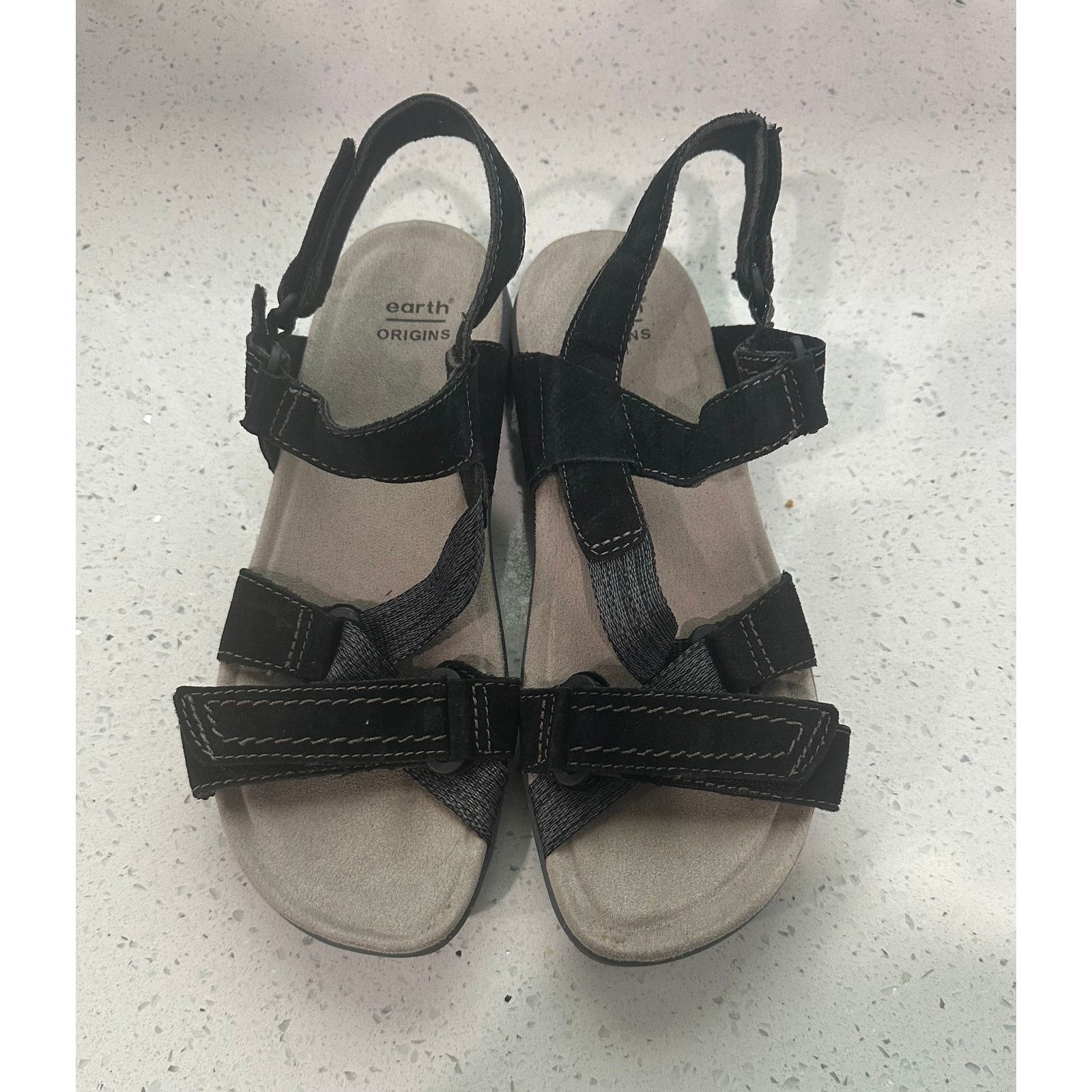 Other Earth Origins Savoy Slade Sandals Size 9.5M Black Suede Size US 9.5 / IT 39.5 - 1 Thumbnail