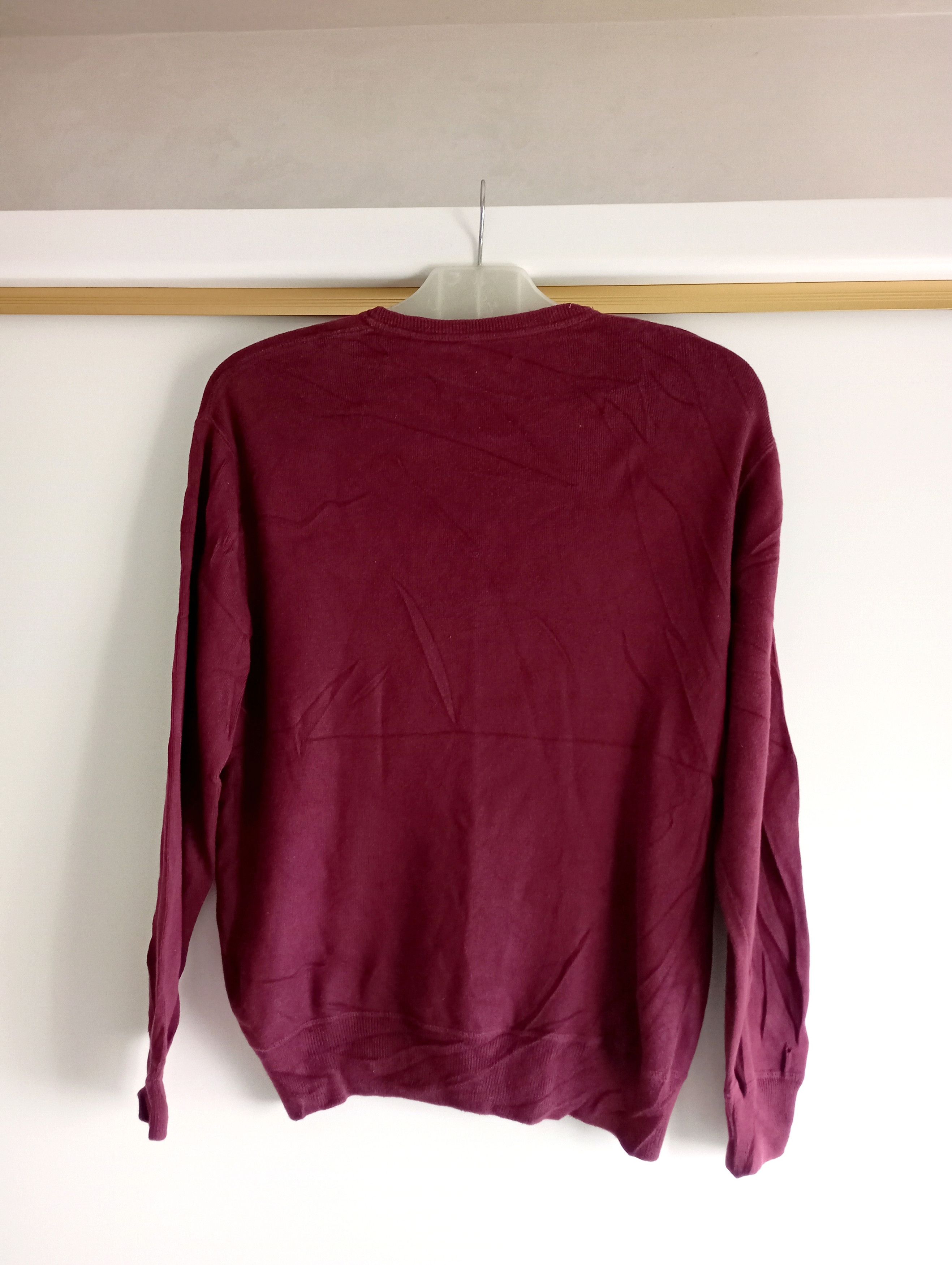 Polo Ralph Lauren Vintage 90s Ralph Lauren Crewneck Sweatshirt Bugurundy Size US M / EU 48-50 / 2 - 4 Thumbnail