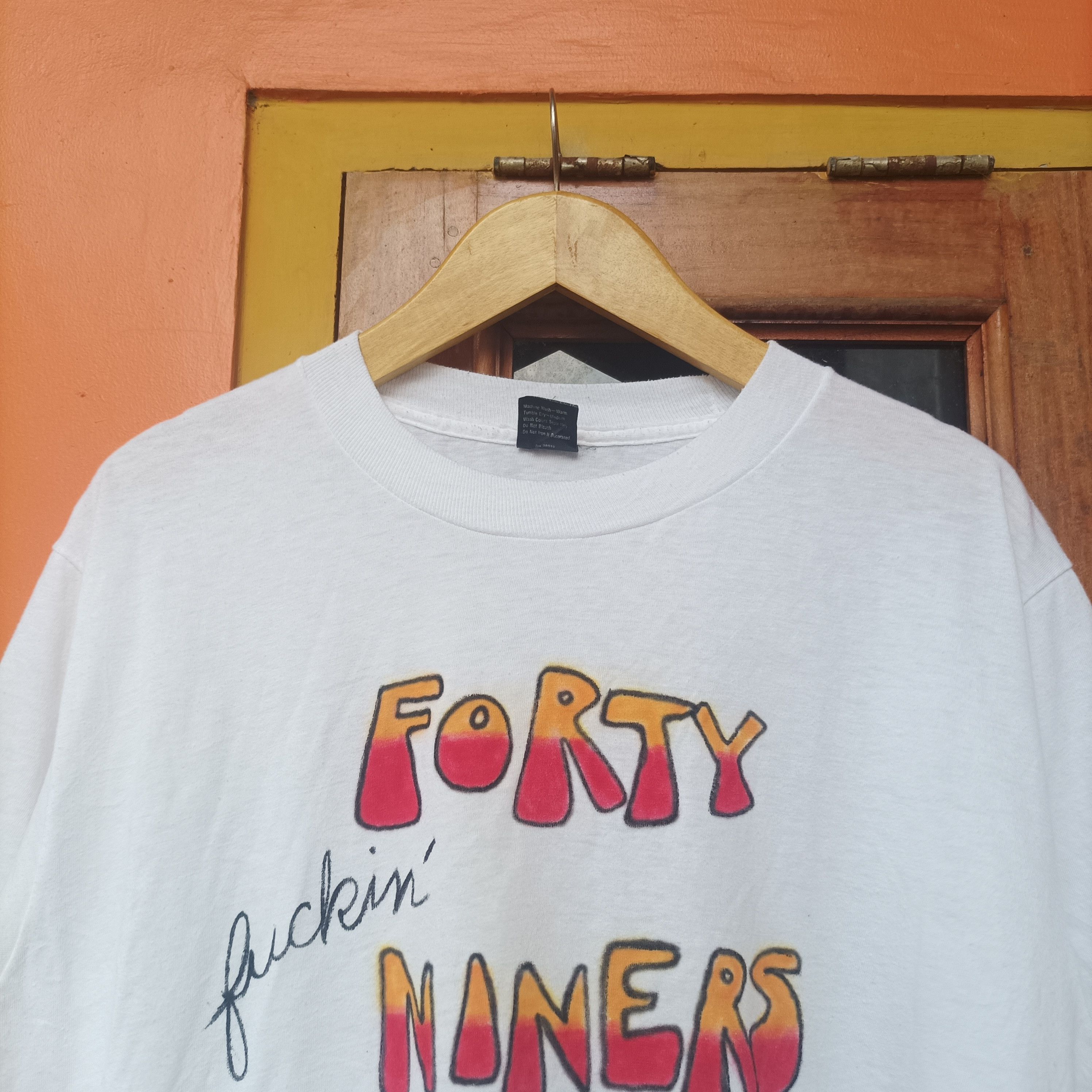 Vintage VINTAGE 80'S FOURTY FVCKING NINERS Size US L / EU 52-54 / 3 - 1 Thumbnail
