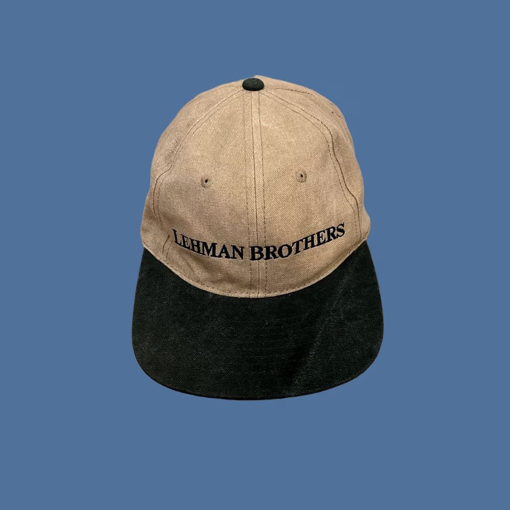 Vintage VINTAGE Lehman Brothers US Open Tennis Hat One Size Beige Baseball Cap Men Adjustable 90s Cotton Solid Size ONE SIZE - 1 Thumbnail