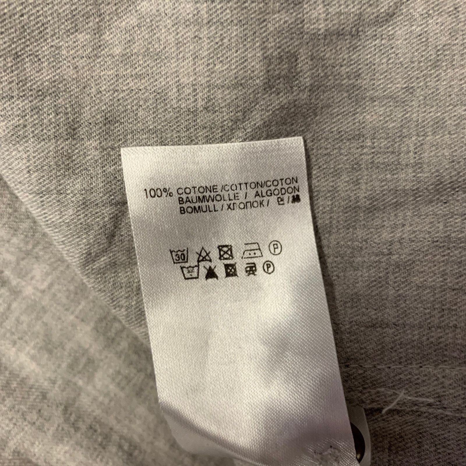Barena BARENA Grey Heather Cotton Button Down Long Sleeve Shirt XL Size US XL / EU 56 / 4 - 6 Thumbnail