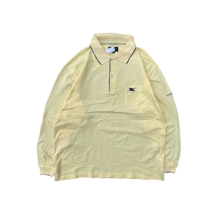 Burberry × Vintage Burberrys Golf Long Sleeve Polos Size US L / EU 52-54 / 3 - 1 Thumbnail