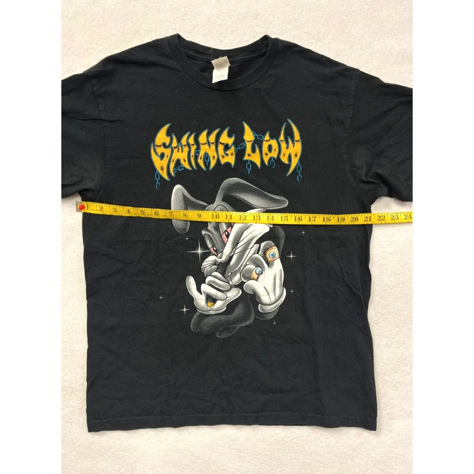 Vintage VINTAGE Bugs Bunny Graphic Tee Swing Low Black L Mens Size US L / EU 52-54 / 3 - 6 Thumbnail