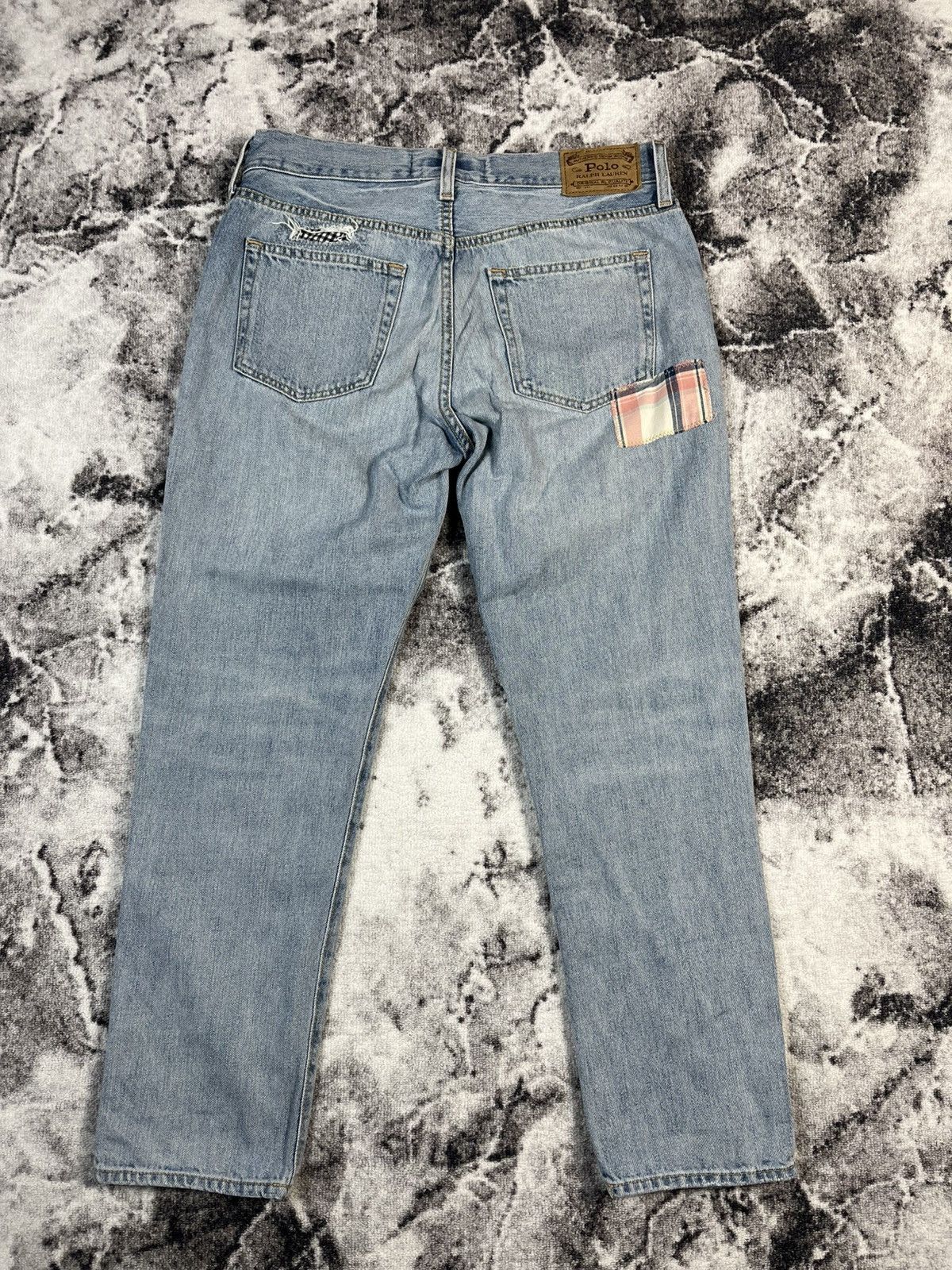Polo Ralph Lauren Polo Ralph Lauren Patchwork Distressed Denim Jeans Size 27" / US 4 / IT 40 - 15 Thumbnail