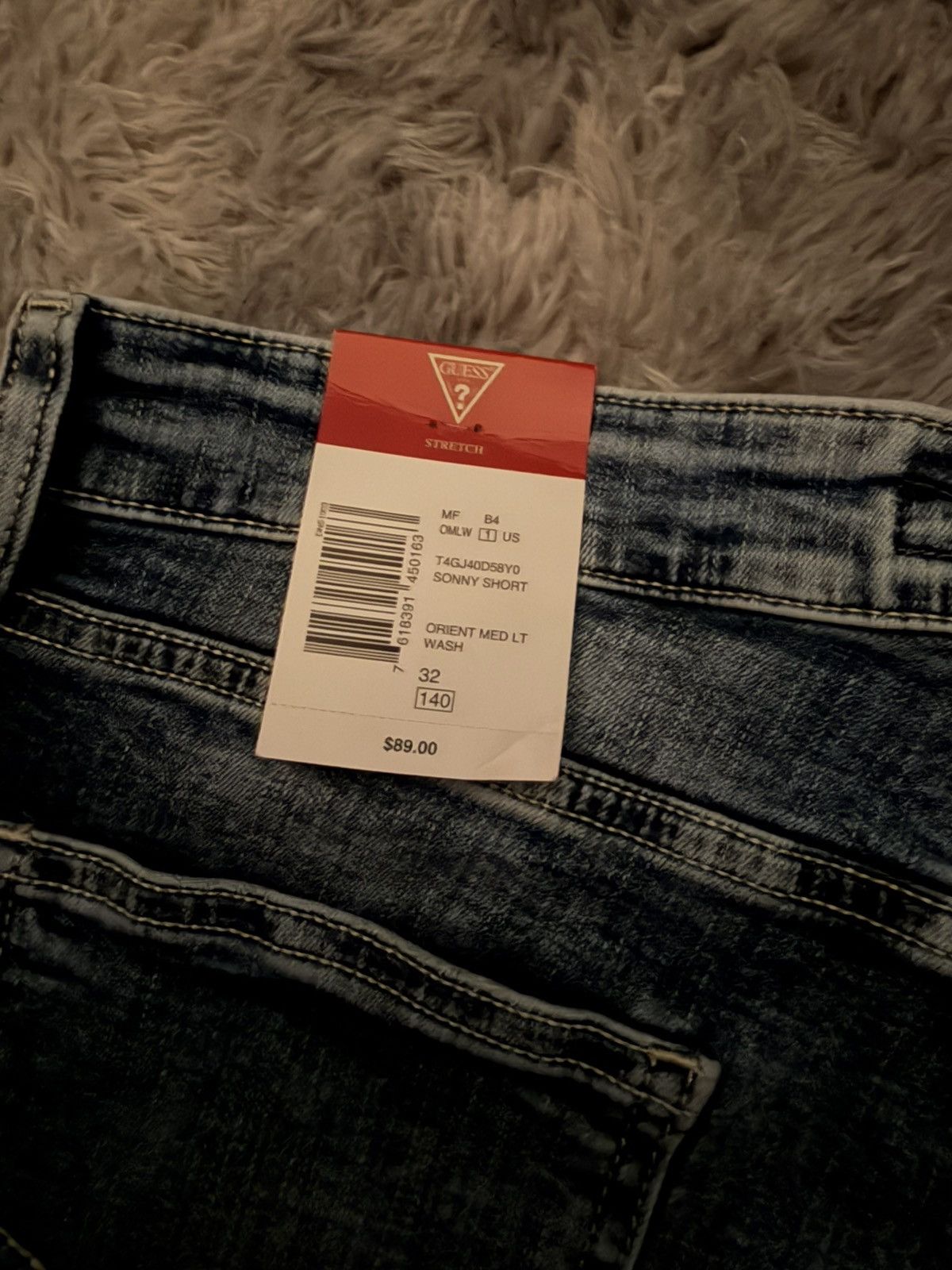 Guess Distressed Name Brand Blue Denim Shorts Deadstock Size 32 Size US 32 / EU 48 - 5 Thumbnail