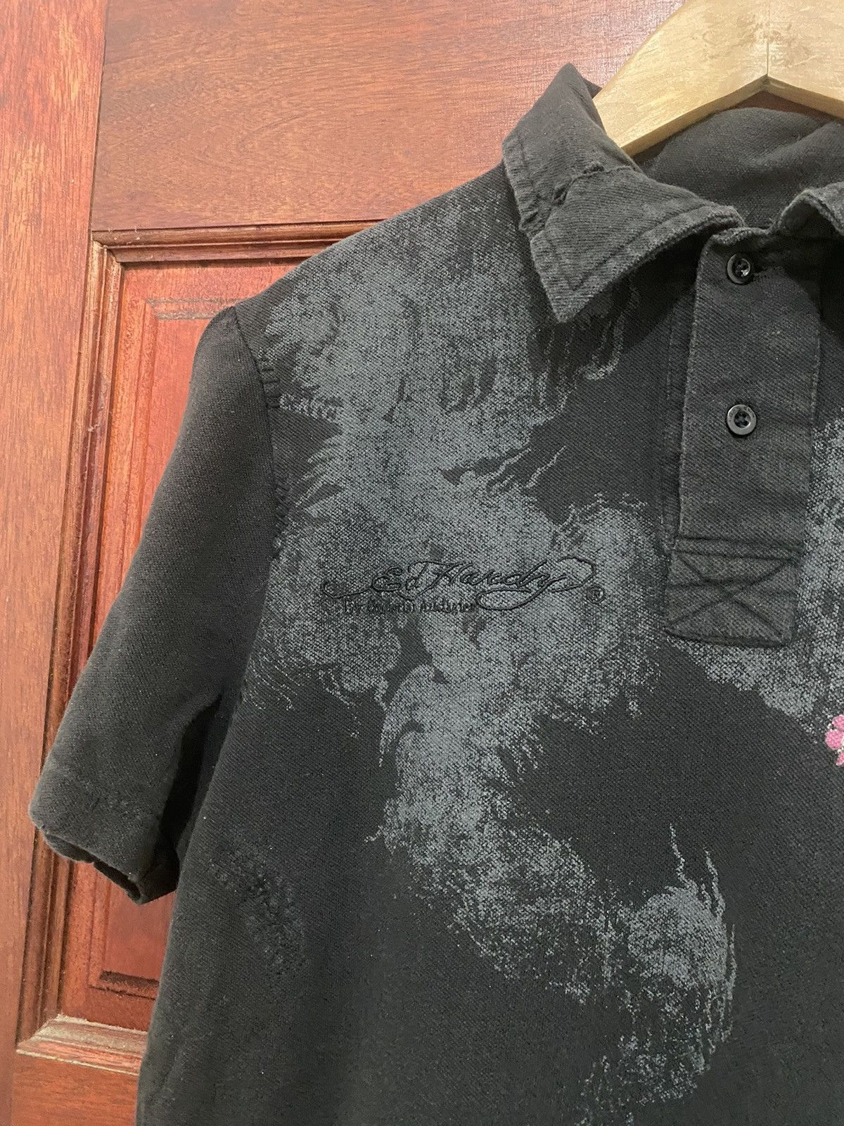 Christian Audigier Ed Hardy By Christian Audigier Skull Polo T-shirt Size US L / EU 52-54 / 3 - 5 Thumbnail