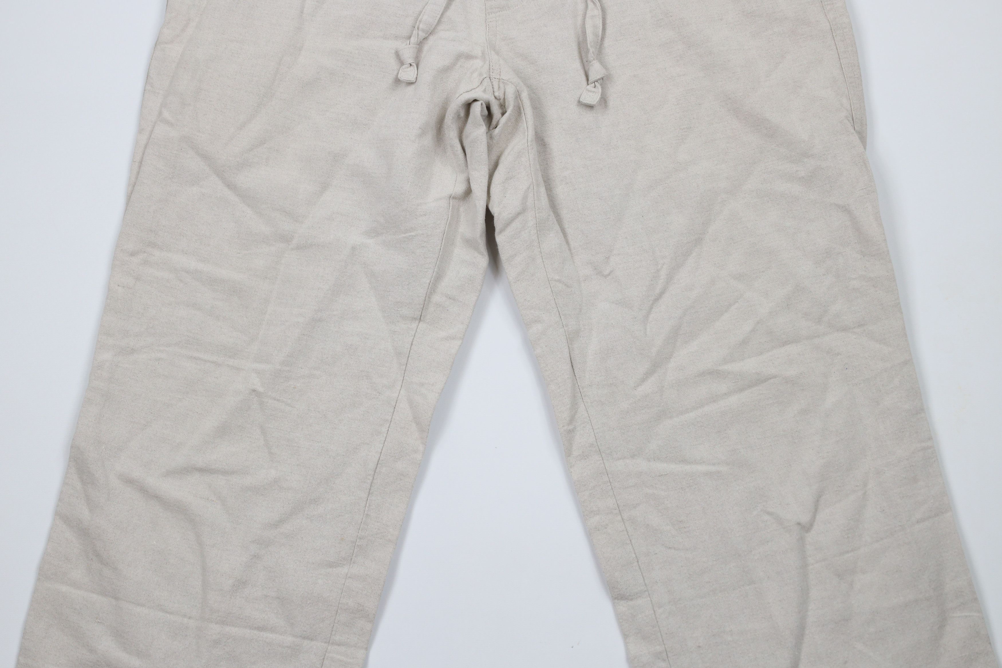 Vintage Vintage 90s Streetwear Wide Leg Harem Beach Pants Beige Size US 32 / EU 48 - 3 Thumbnail