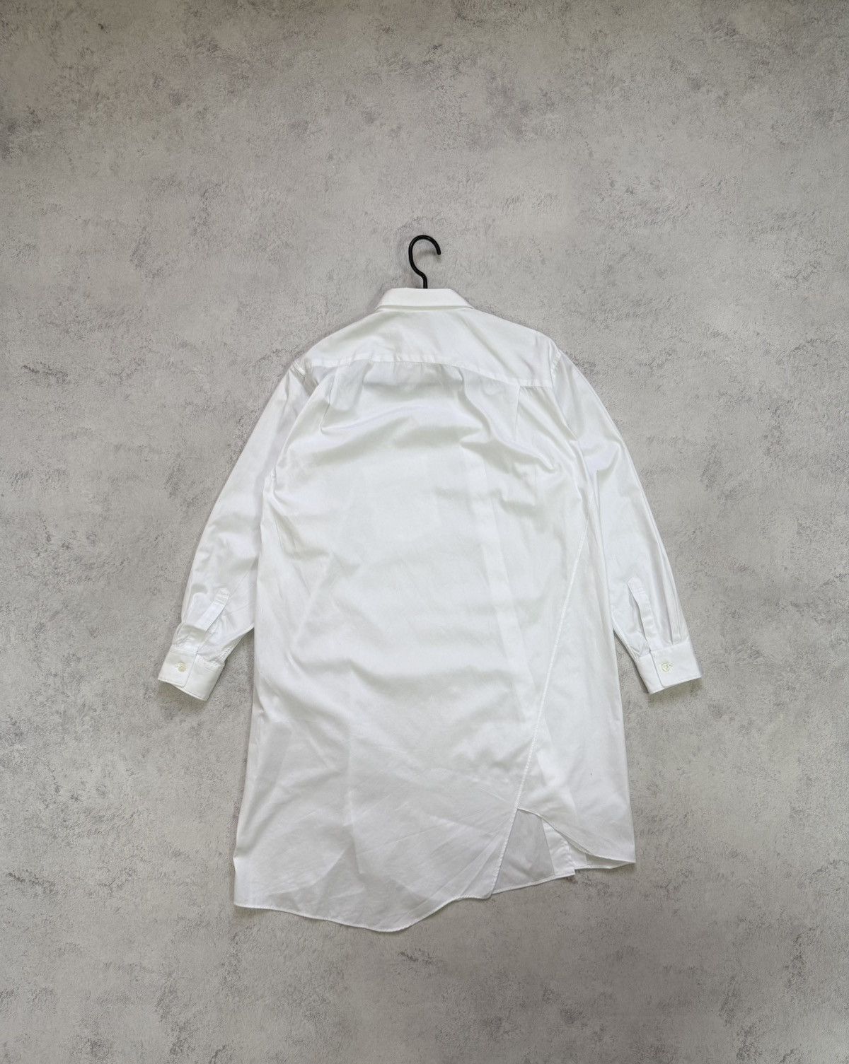 Comme des Garcons Comme Des Garcons Mens White Asymmetric Button Up Long Shirt Size US XS / EU 42 / 0 - 10 Thumbnail