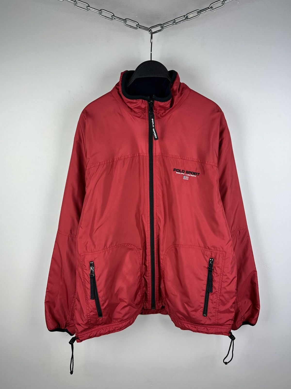 Polo Ralph Lauren × Vintage Vintage 90s Polo Sport Ralph Lauren Reversible Fleece Jacket Size US M / EU 48-50 / 2 - 9 Thumbnail