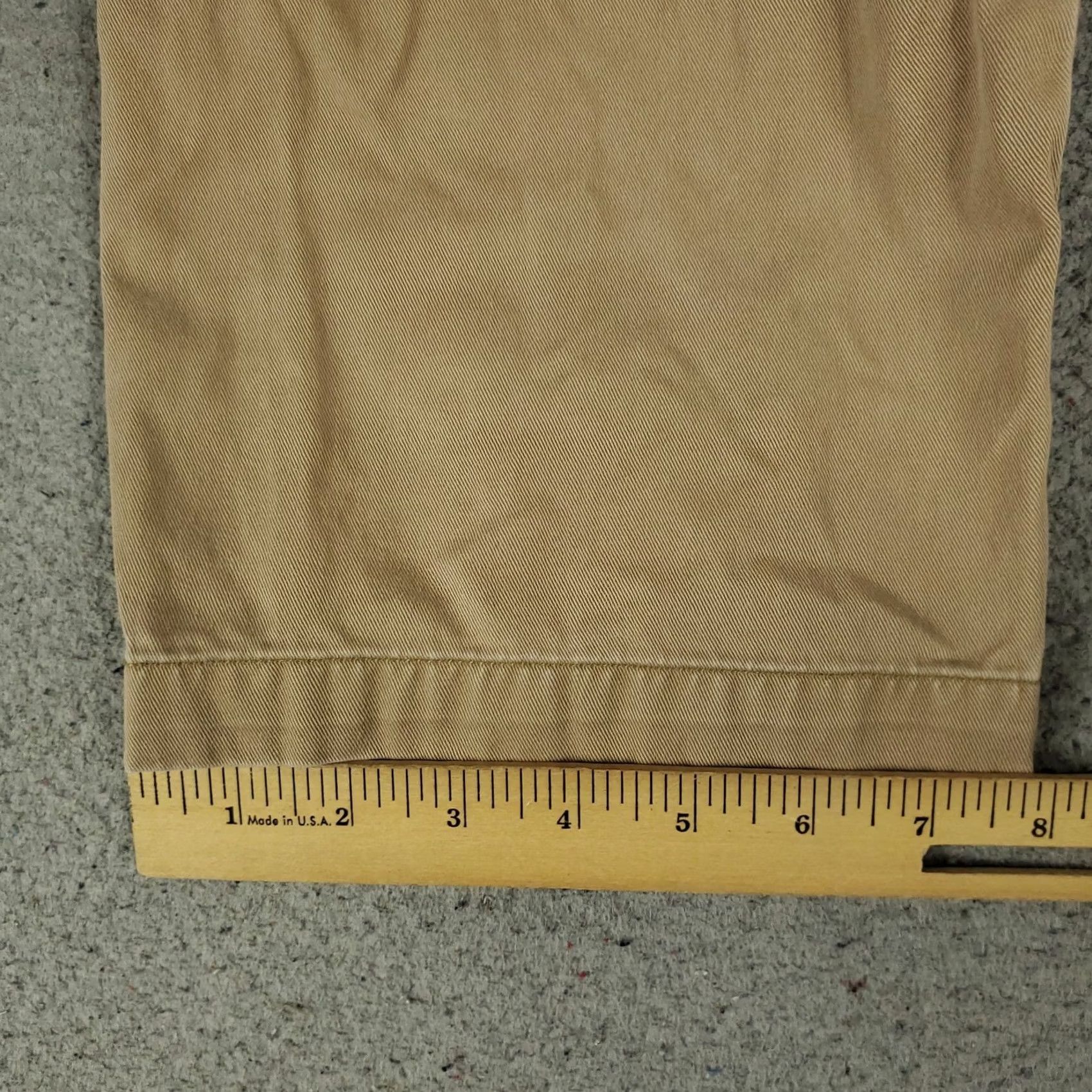 Ralph Lauren Ralph Lauren Pants Mens 42x30 Beige Flat Front Chino Trousers Regular Fit Front Pocket Straight Leg Casual Dress Pants Mens Beige Ralph Lauren Pants Size US 42 / EU 58 - 6 Thumbnail
