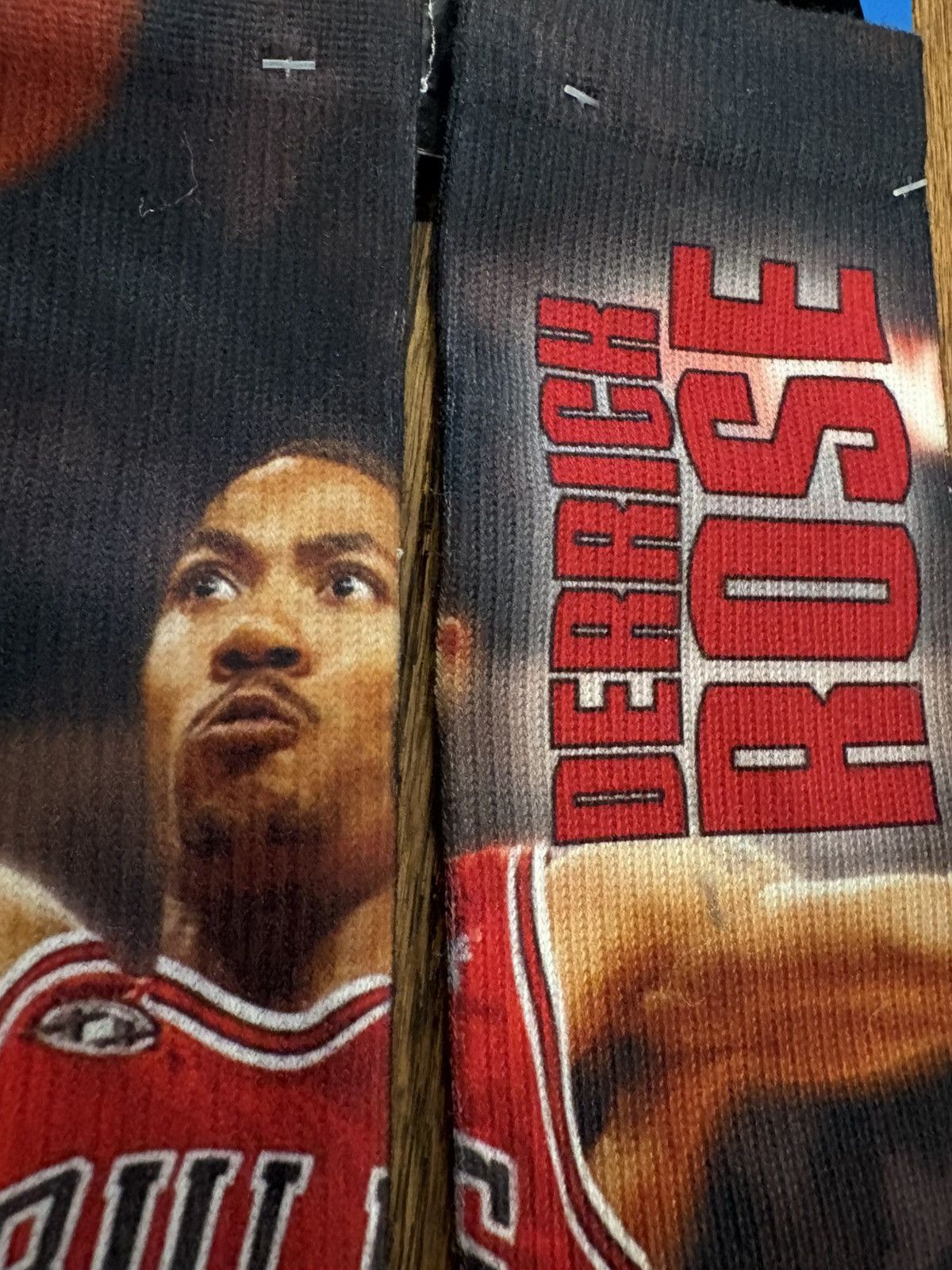 Other Derrick Rose Chicago Bulls Sublimated Graphic Socks Size ONE SIZE - 5 Thumbnail