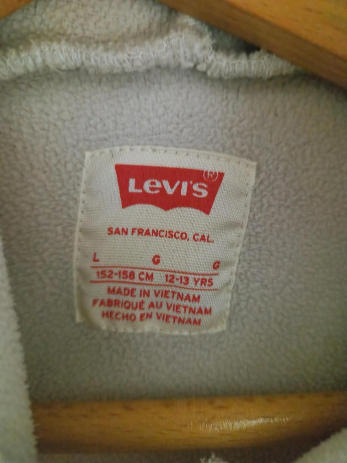 Levi's Levi’s Sherpa Fleece Hoodie White Boys L 12-13Y #2 Size US L / EU 52-54 / 3 - 4 Thumbnail