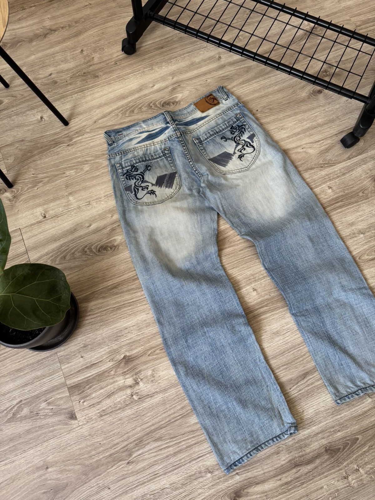 Diesel × Japanese Brand × Vintage Vintage Y2K Diesel Japanese Style Dragon Wash Denim Jeans Size US 34 / EU 50 - 2 Thumbnail