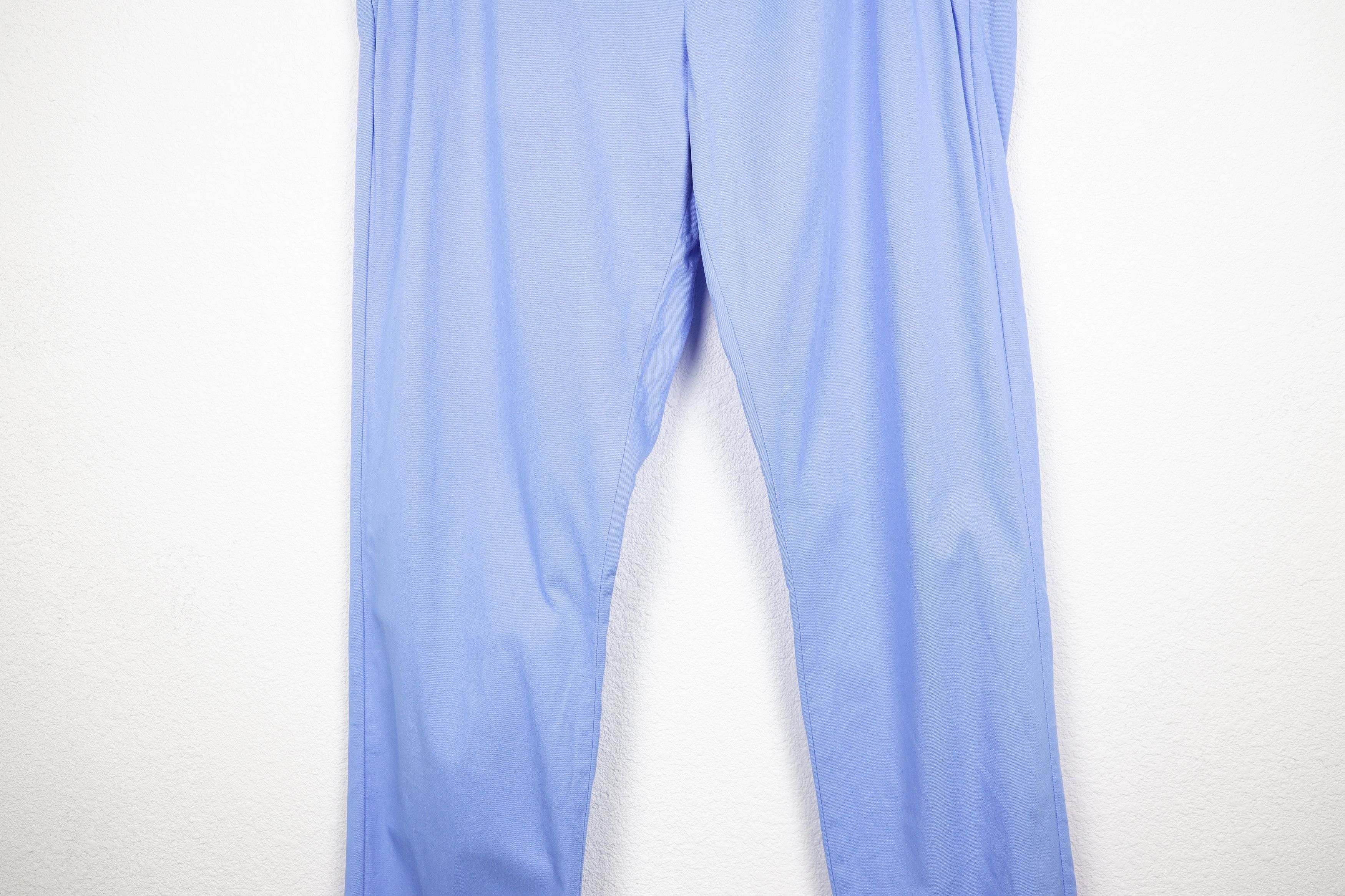Designer × Life's a Beach × Vilebrequin Les Canebiers Blue Chino Tartane Pants Trousers Size US 31 - 3 Thumbnail