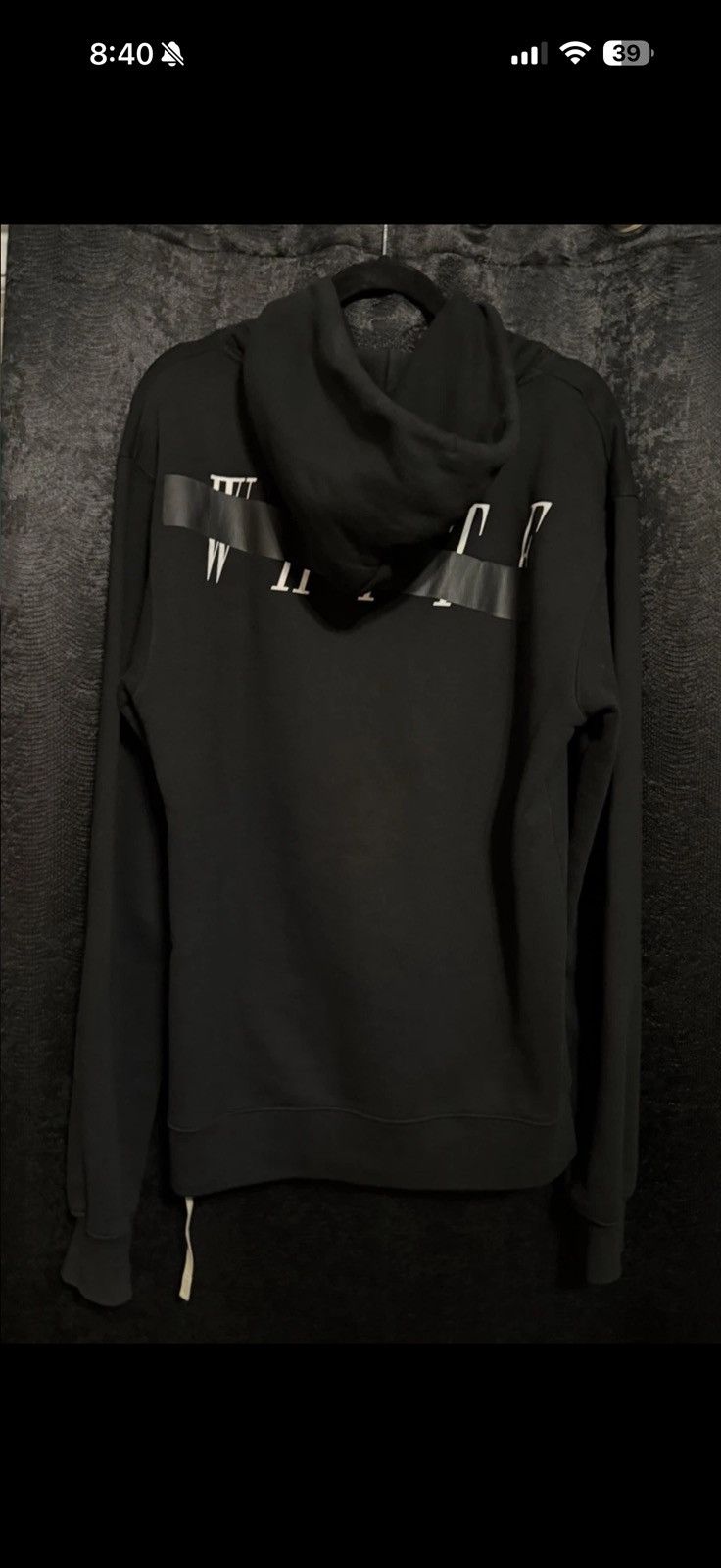Off-White Mirror Skeleton Hoodie Black Size US M / EU 48-50 / 2 - 10 Thumbnail