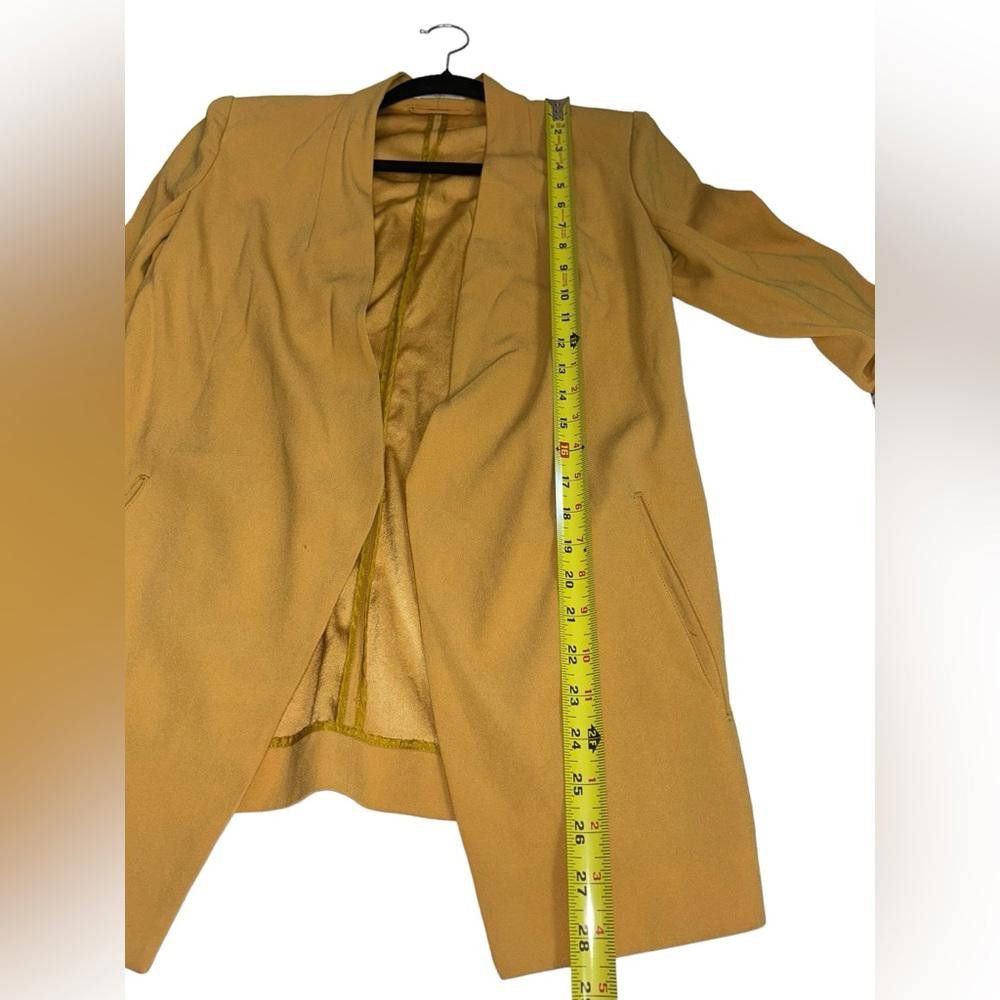 REVOLVE Babaton l Power Hip Mustard Open Front Blazer Size 4 Size S / US 4 / IT 40 - 5 Thumbnail