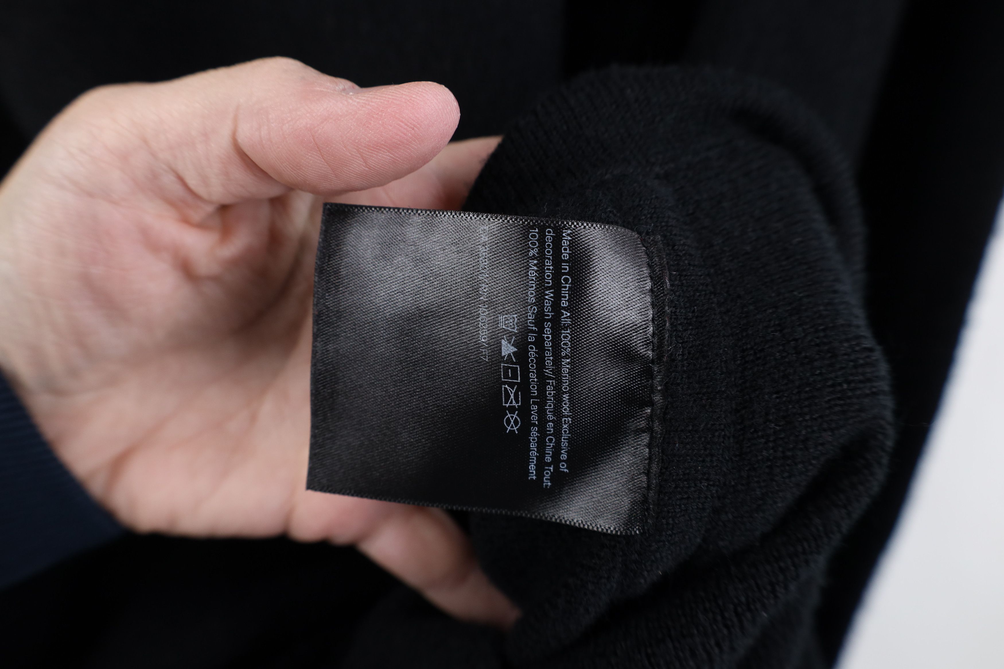 Lululemon Lululemon Blank Merino Wool Knit Crewneck Sweater Black Size US L / EU 52-54 / 3 - 8 Thumbnail
