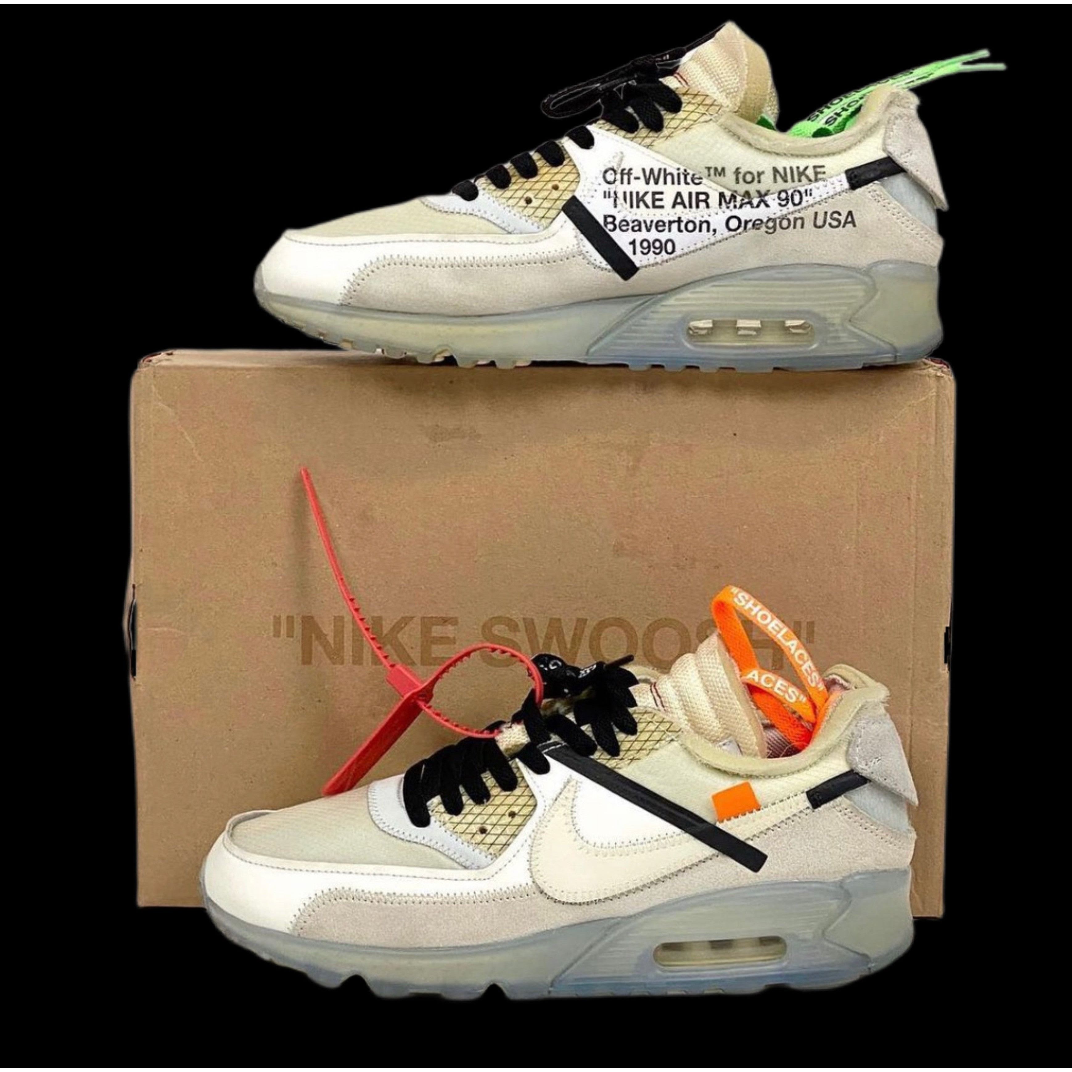 Nike × Off-White 2017 off-white nike air max 90 white og rare virgil abloh Size US 9 / EU 42 - 14 Thumbnail