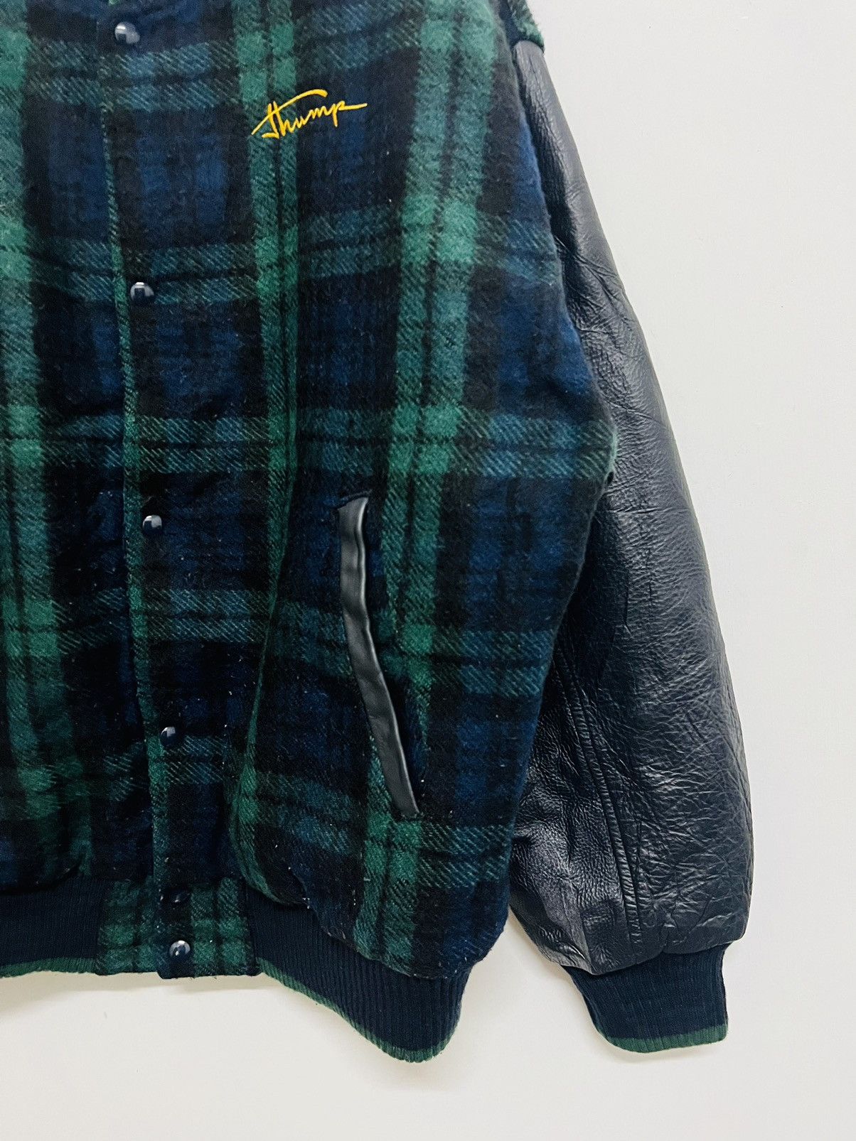 Vintage Vintage 80s Reversible Thump! Varsity Bomber Jacket Size US XL / EU 56 / 4 - 7 Thumbnail