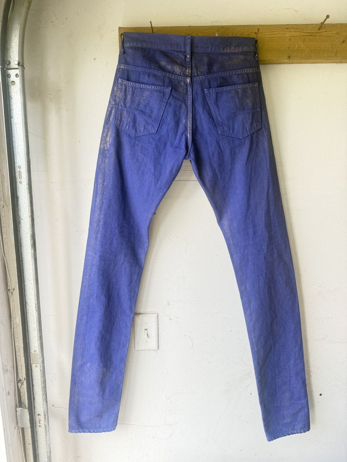 Dior Dior Homme SS09 “Planisphère” Gold Wax Luster Denim Size US 28 / EU 44 - 3 Thumbnail