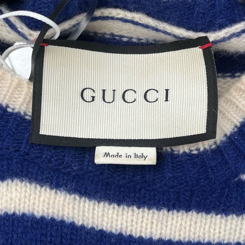 Gucci Gucci Tiger-headed striped knitwear 2503-Nextarrow Size US S / EU 44-46 / 1 - 6 Thumbnail